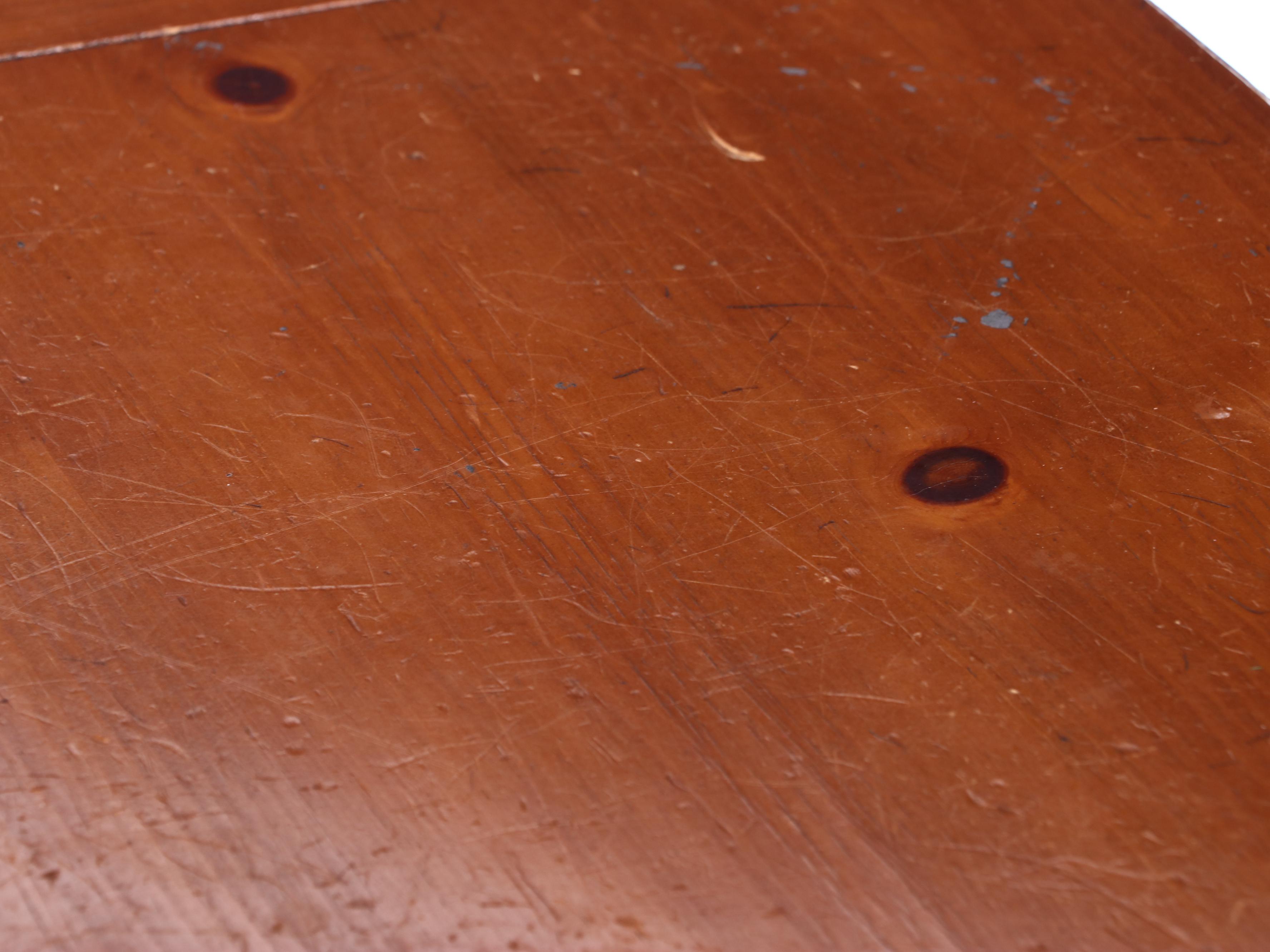 The Rike-Kumler Co. Primitive Style Pine Drop-Leaf Dining Table, 20th Century