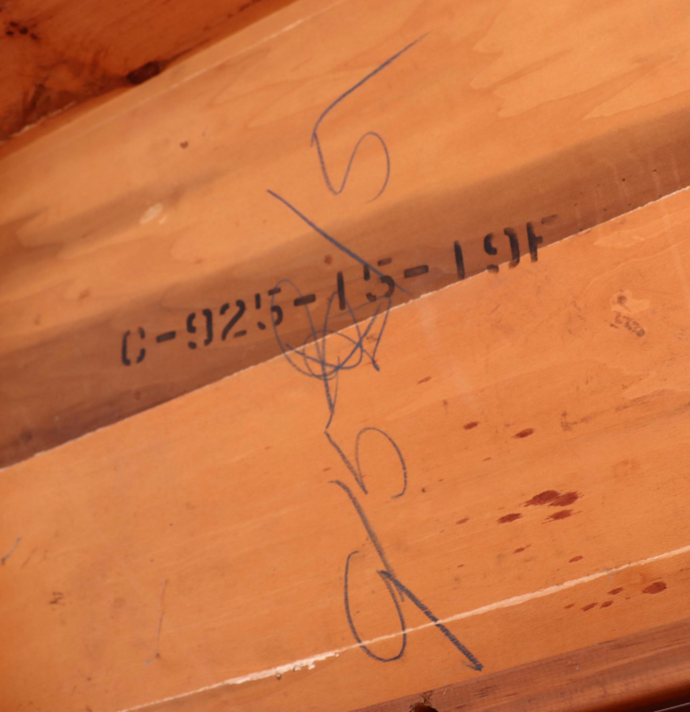 The Rike-Kumler Co. Primitive Style Pine Drop-Leaf Dining Table, 20th Century