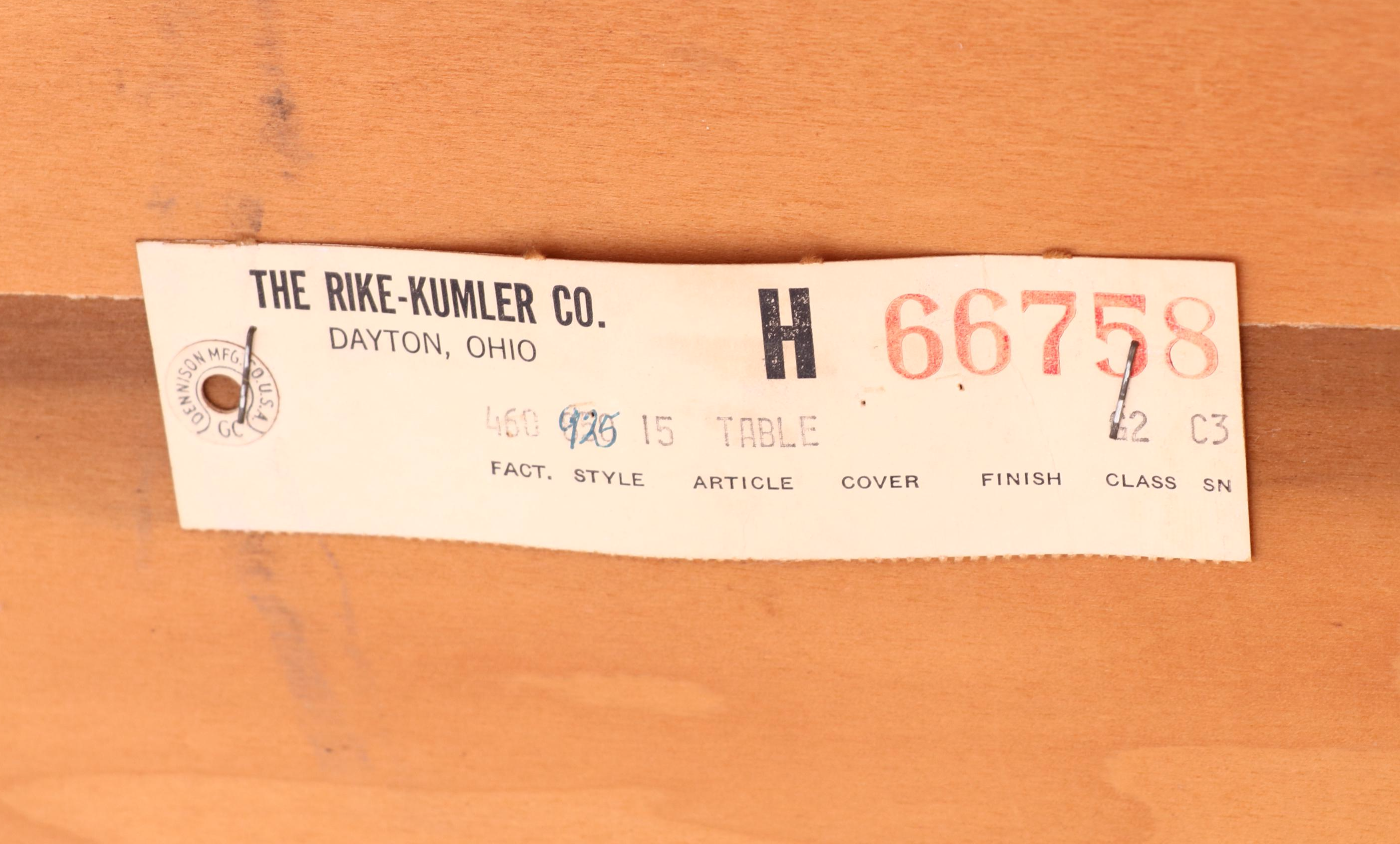 The Rike-Kumler Co. Primitive Style Pine Drop-Leaf Dining Table, 20th Century