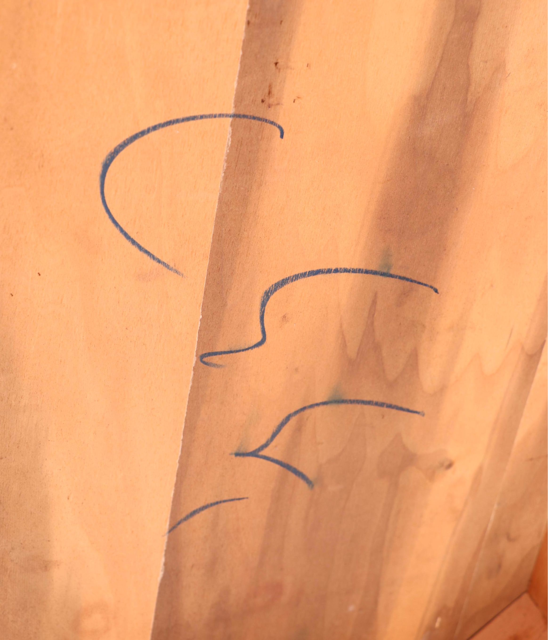 The Rike-Kumler Co. Primitive Style Pine Drop-Leaf Dining Table, 20th Century