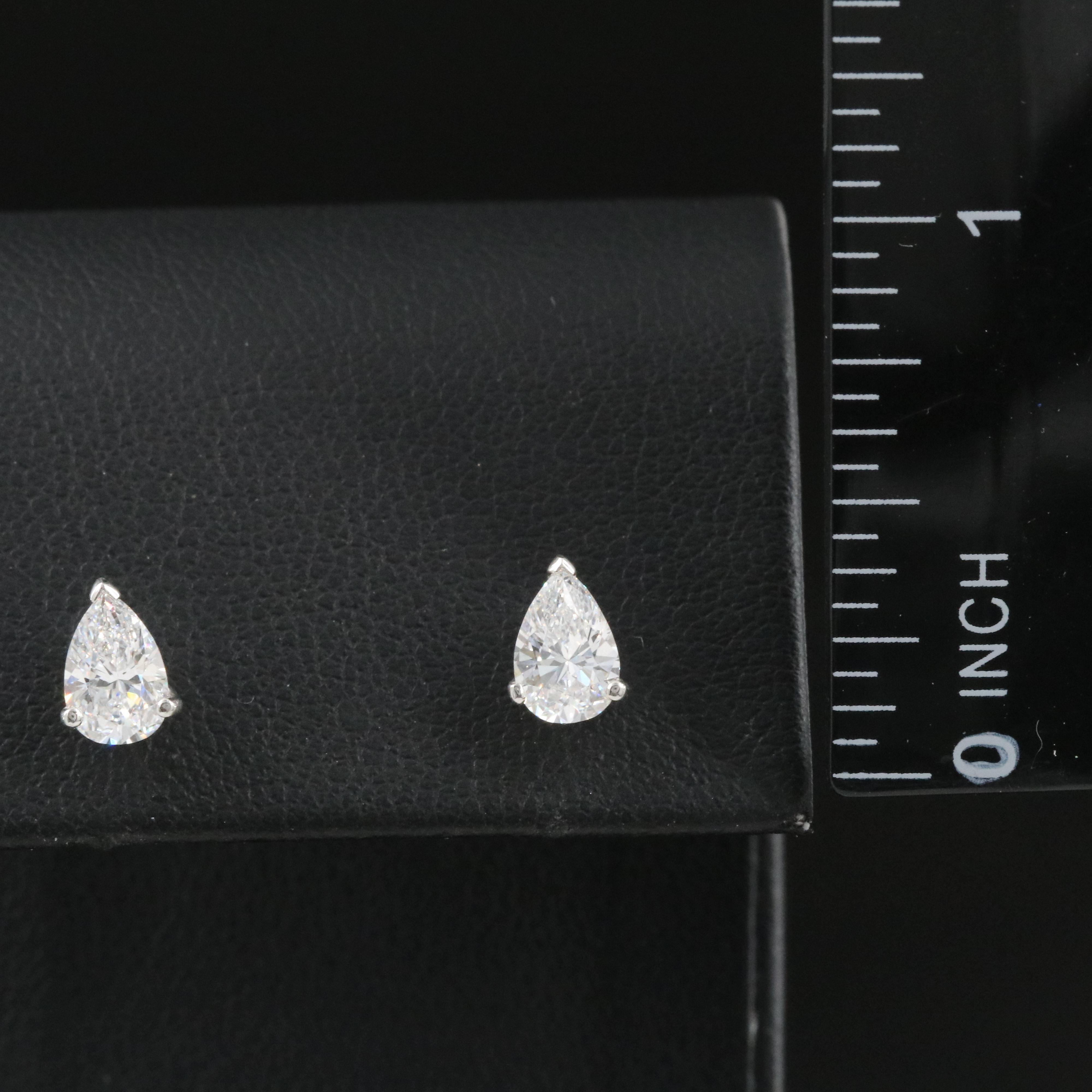 Platinum 1.10 CTW Diamond Stud Earrings