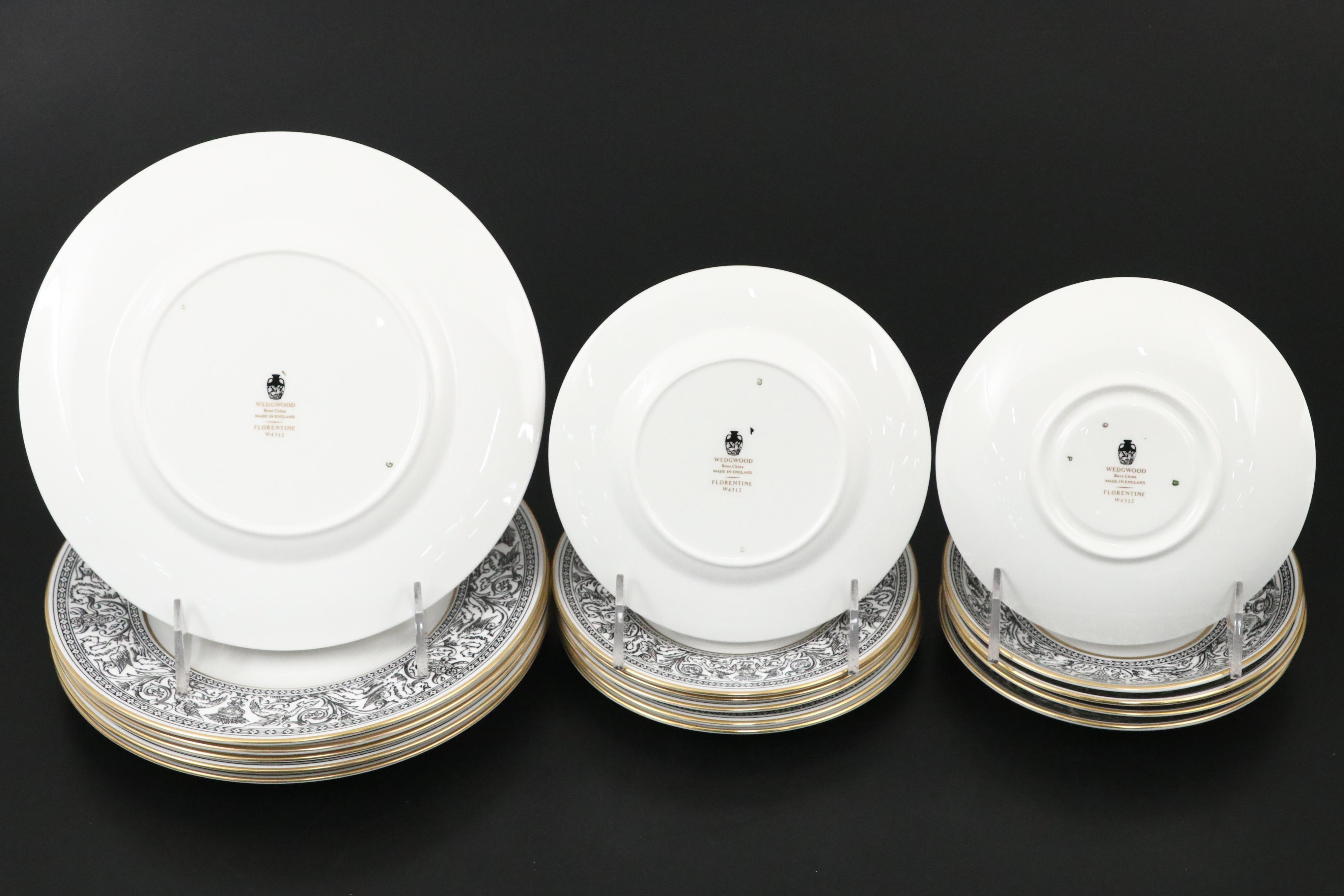 Wedgwood "Florentine" Bone China Tea Service, 1962-1997
