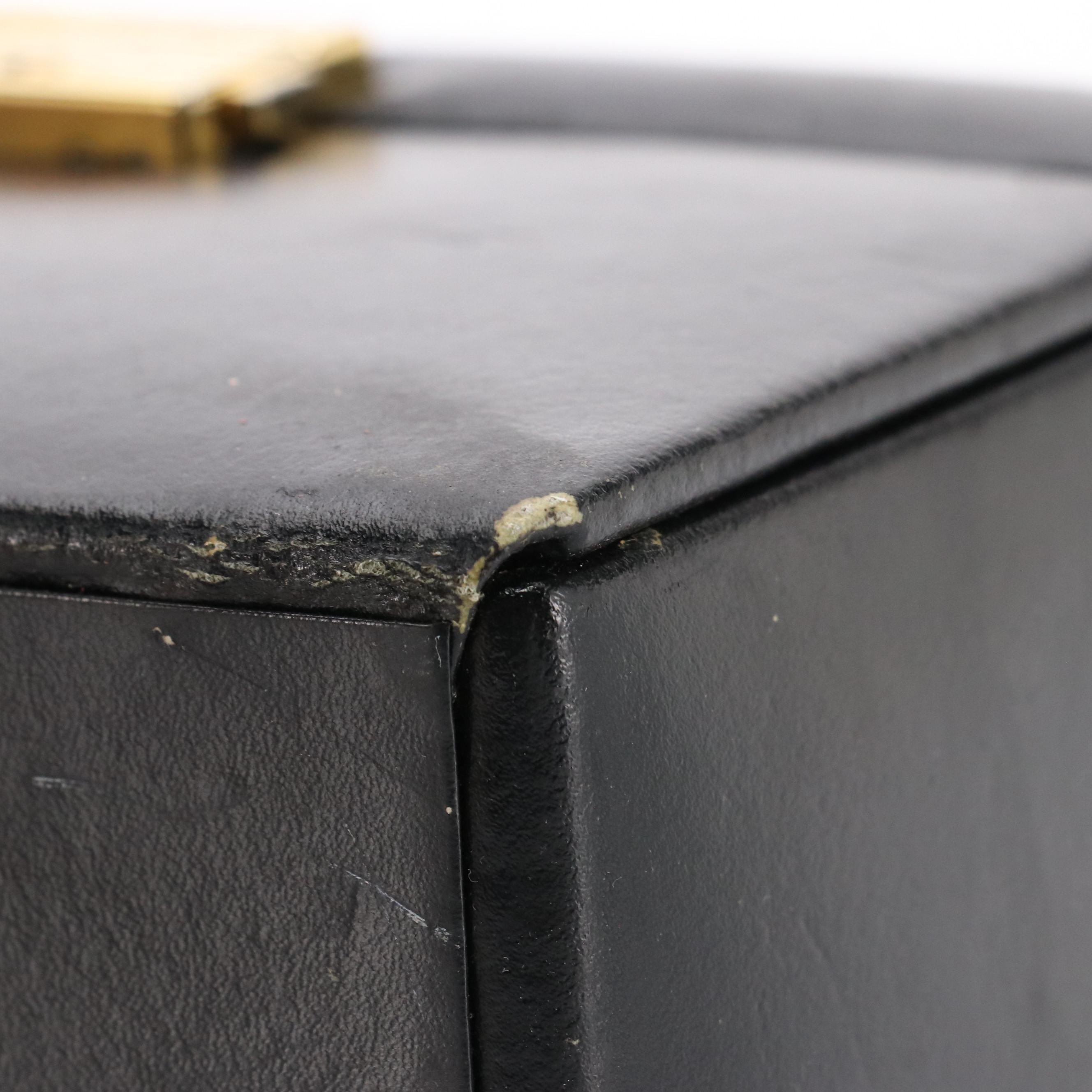 Dulwich Designs Black Leather Jewelry Box