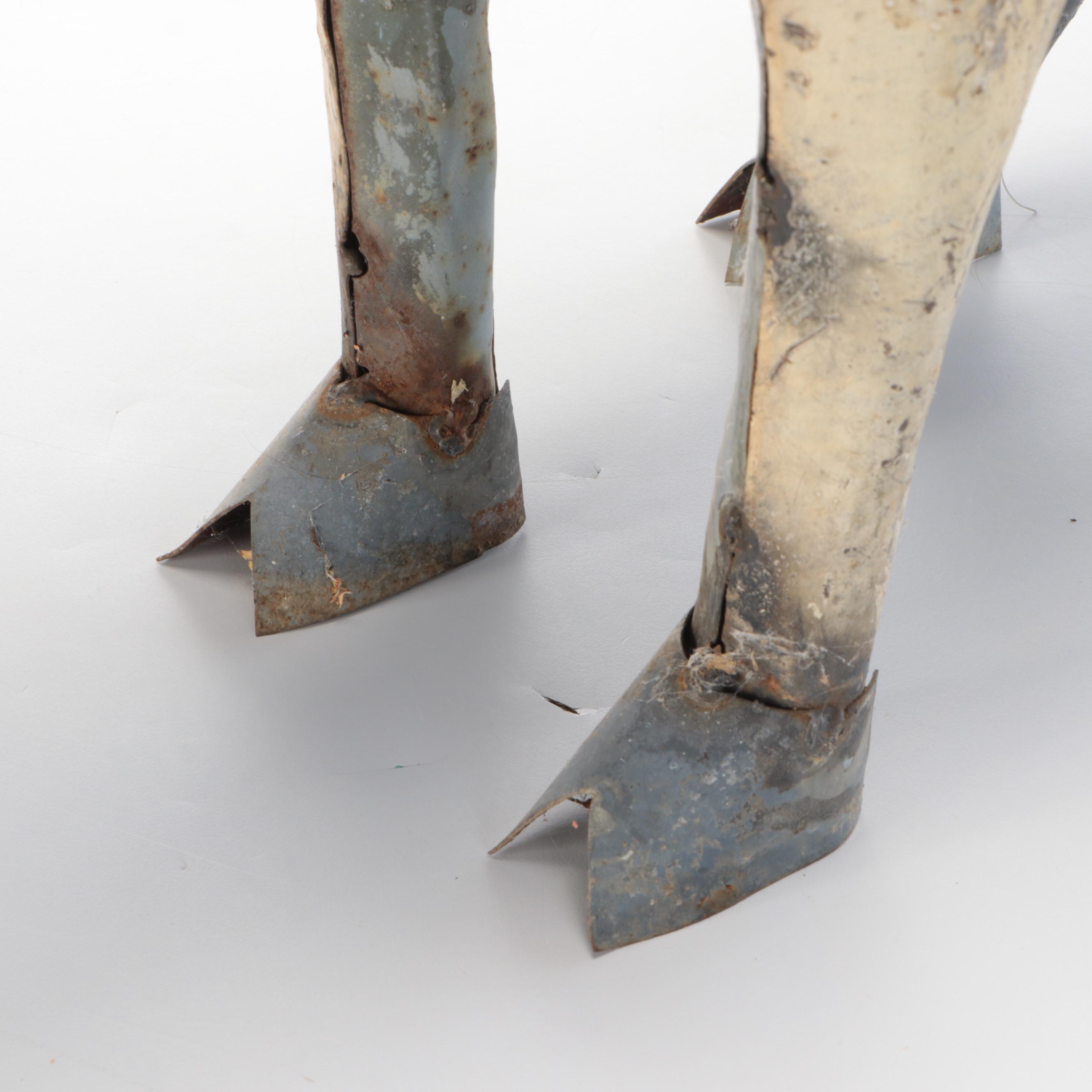 Folk Art Billy Goat Scrap Metal Yard Sculpture