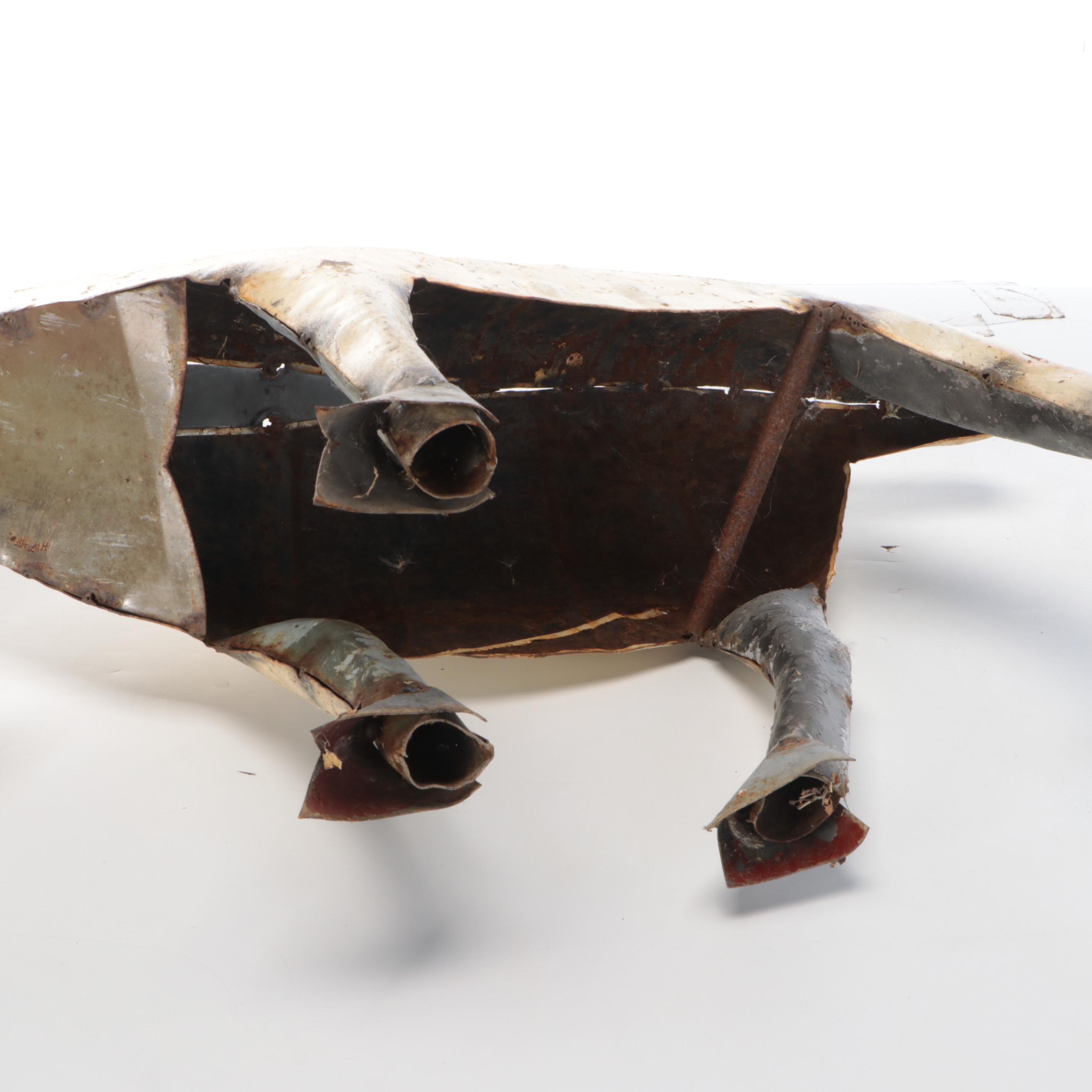 Folk Art Billy Goat Scrap Metal Yard Sculpture