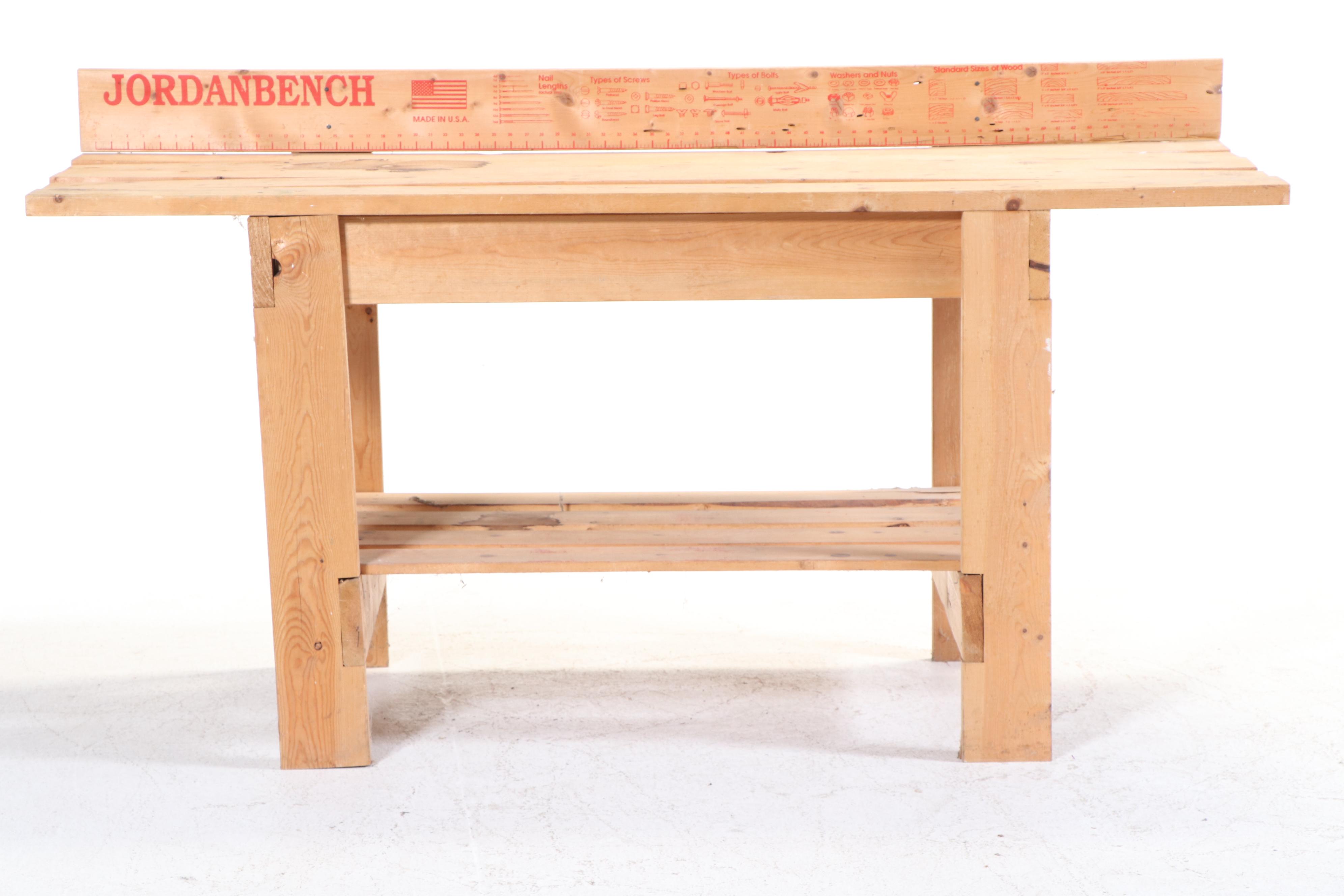 Jordan Bench Slatted Pine Workbench