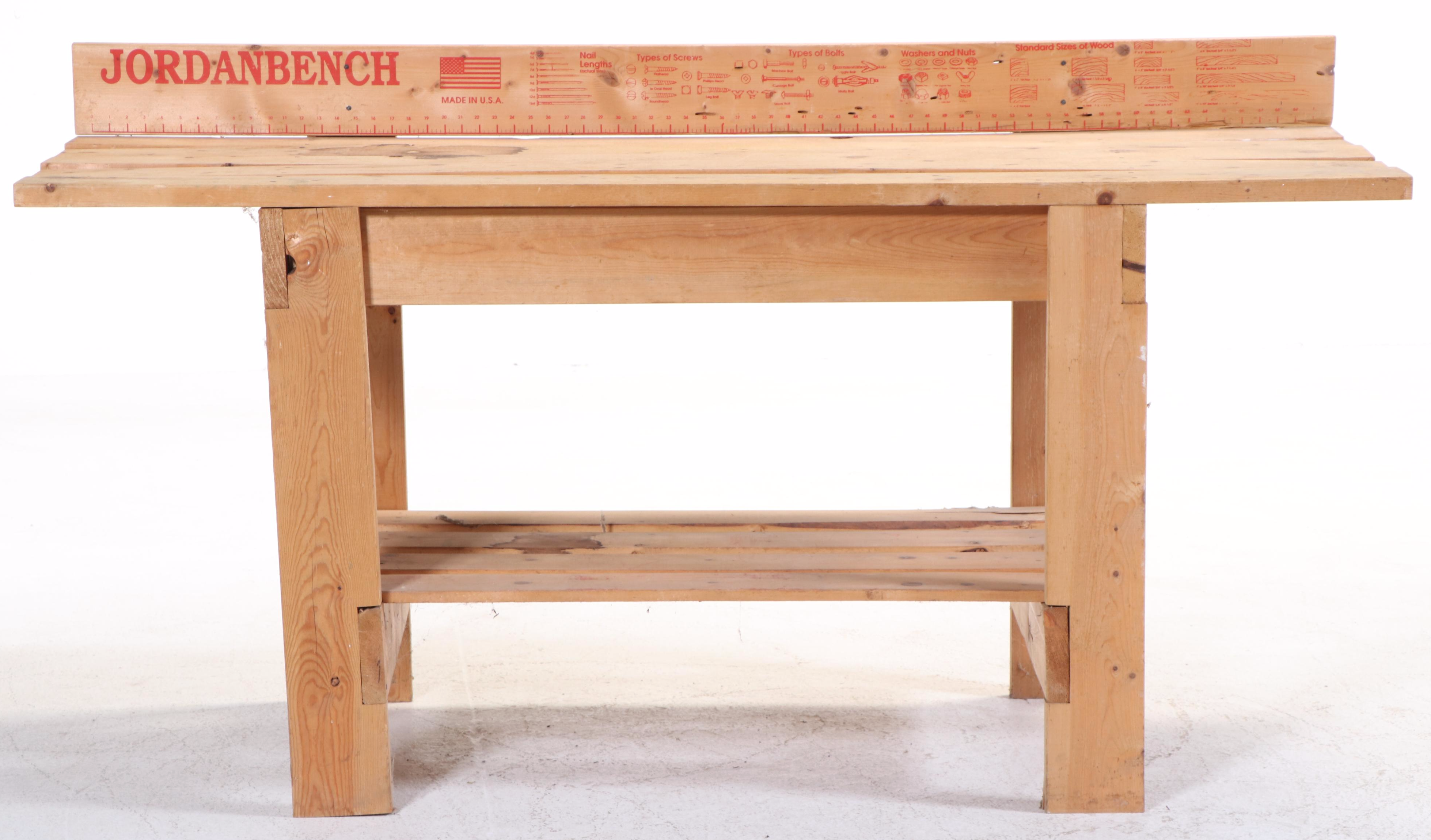 Jordan Bench Slatted Pine Workbench