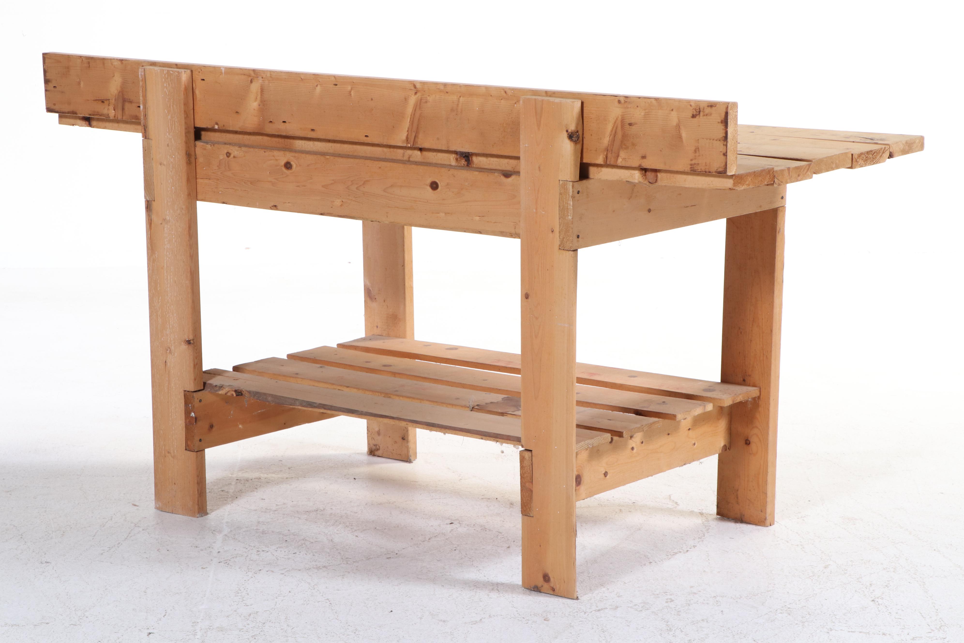 Jordan Bench Slatted Pine Workbench