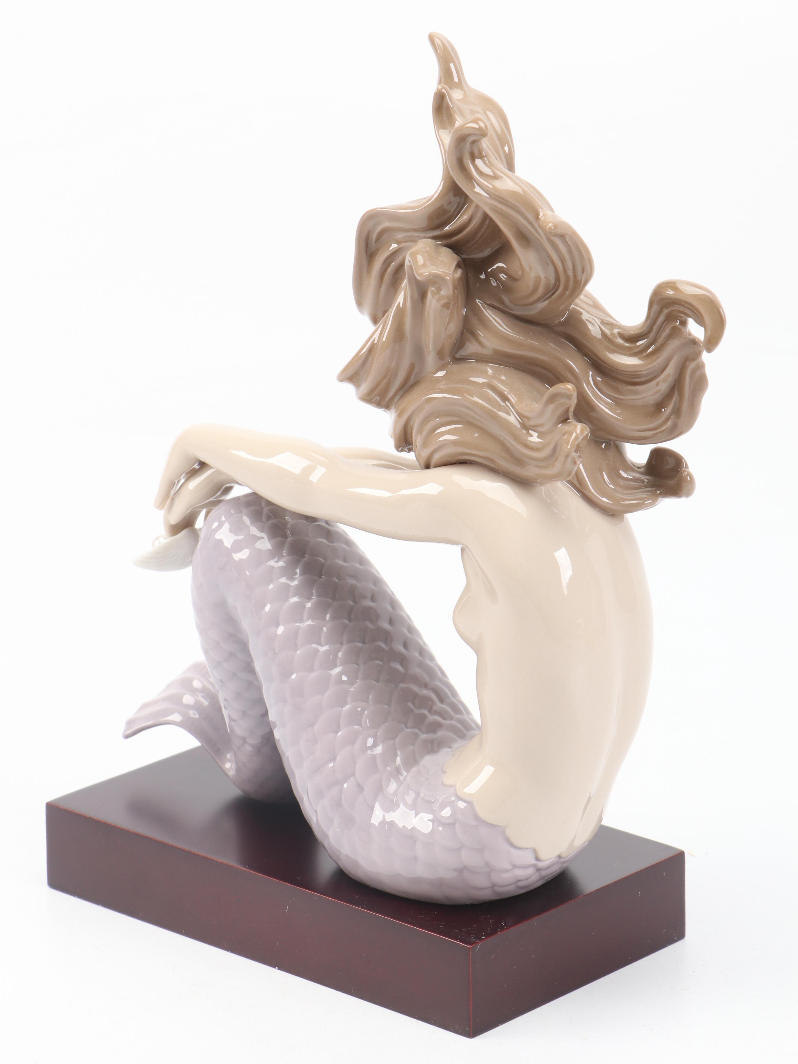 Lladró "Illusion" Porcelain Mermaid Figurine Designed by José Puche
