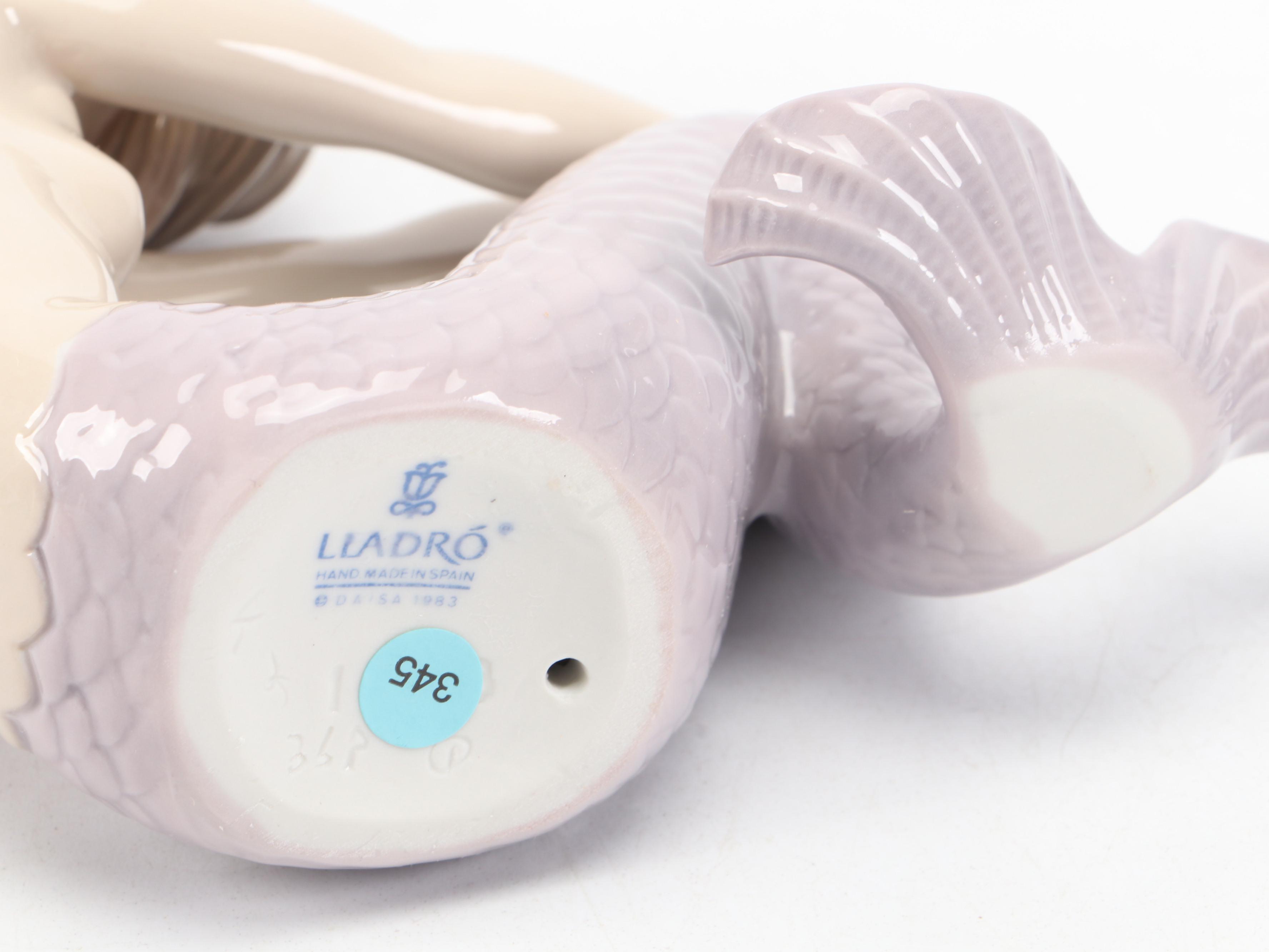 Lladró "Illusion" Porcelain Mermaid Figurine Designed by José Puche