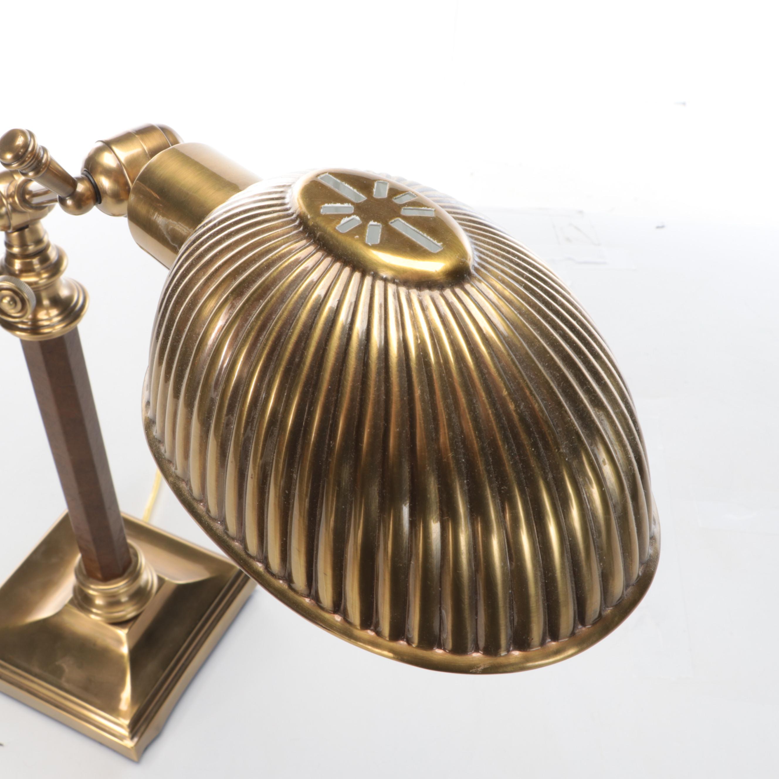 Retro Tikanna Cantilever Desk Lamp with Ribbed Shell Shade,  2009