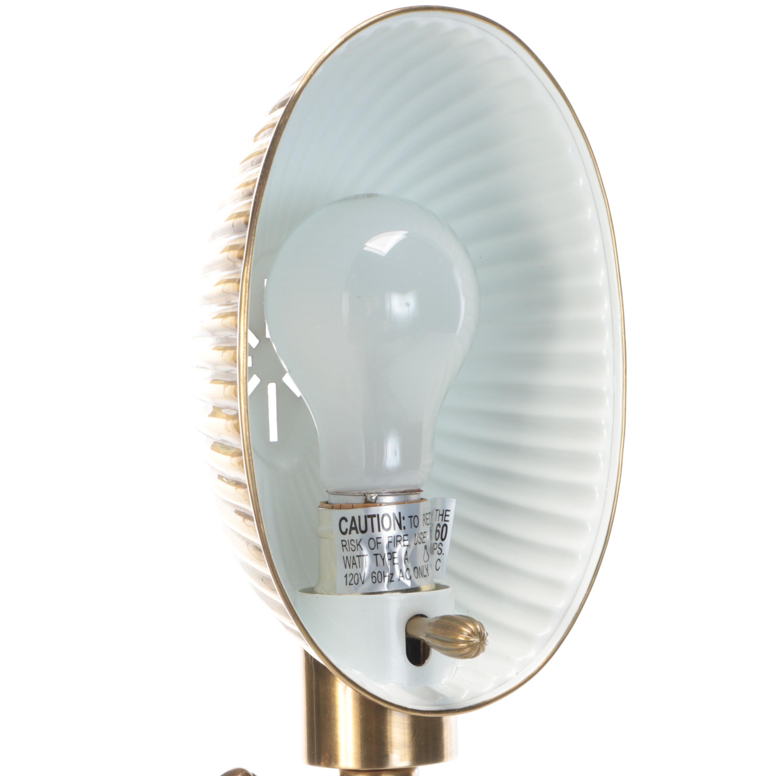 Retro Tikanna Cantilever Desk Lamp with Ribbed Shell Shade,  2009