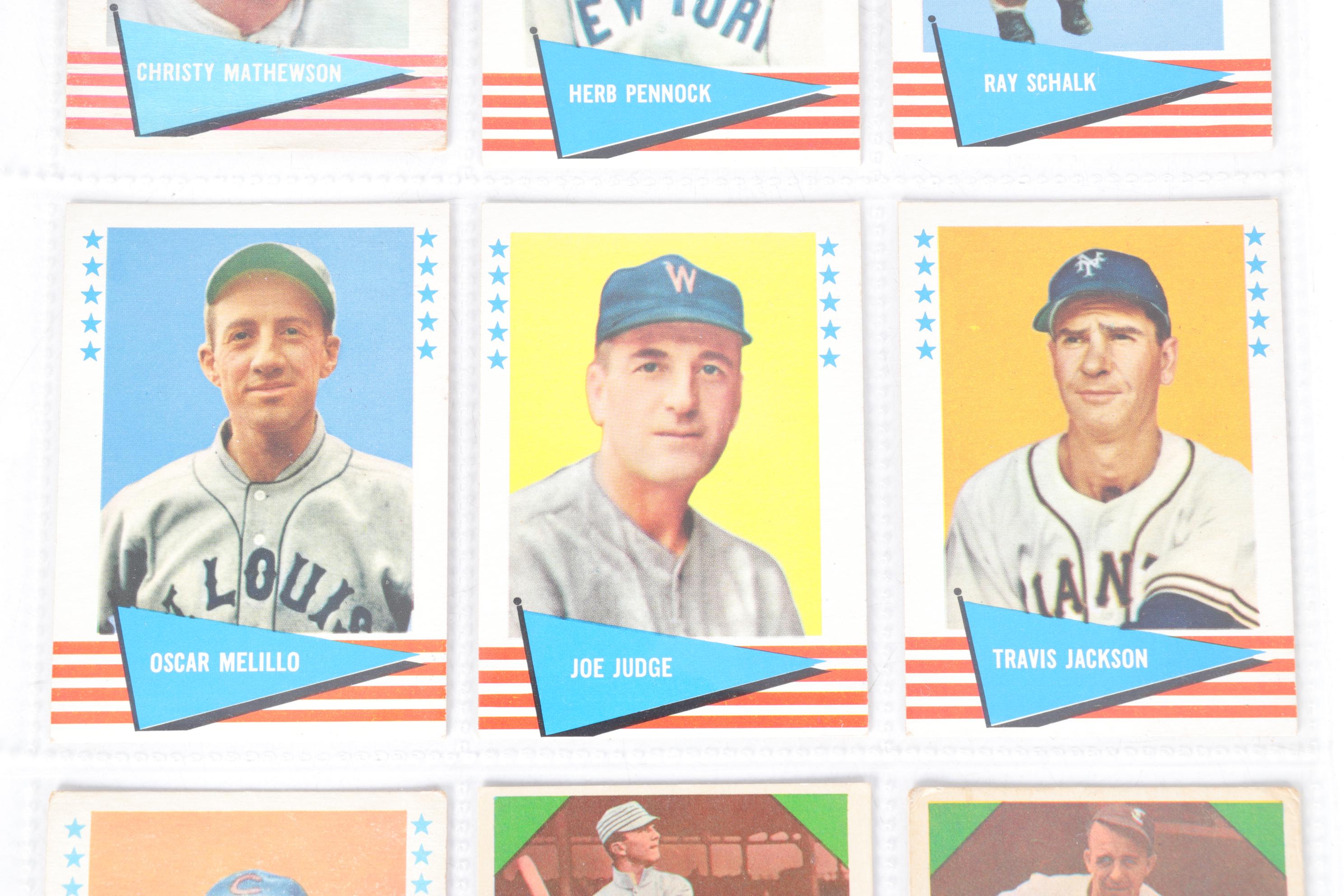 1960 and 1961 Fleer "Baseball Greats" Baseball Cards