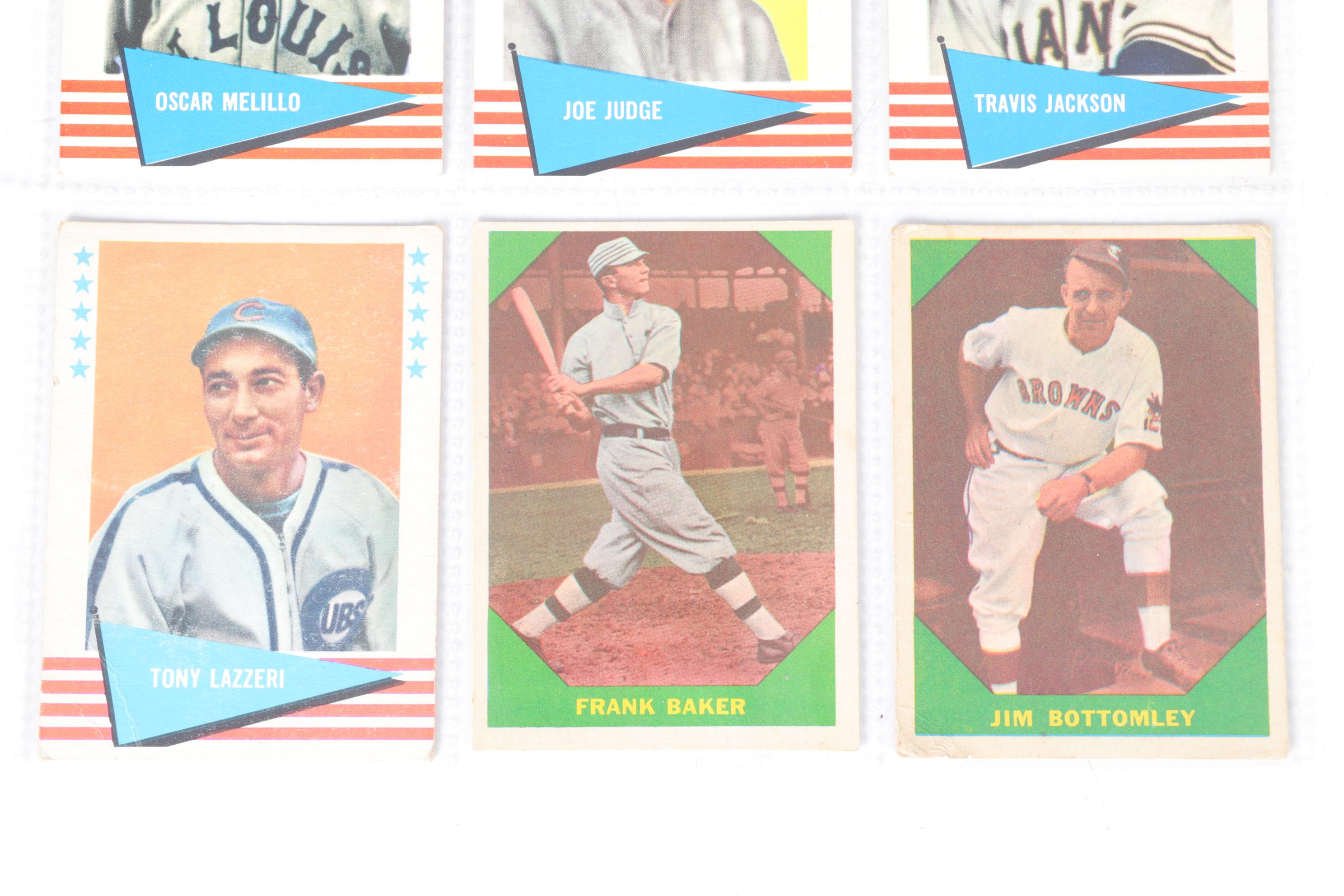 1960 and 1961 Fleer "Baseball Greats" Baseball Cards
