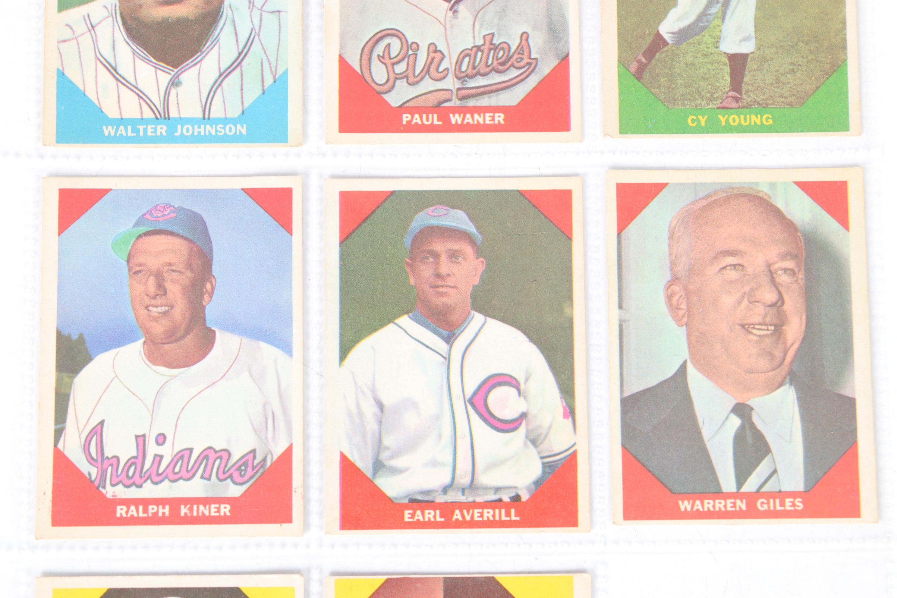 1960 and 1961 Fleer "Baseball Greats" Baseball Cards