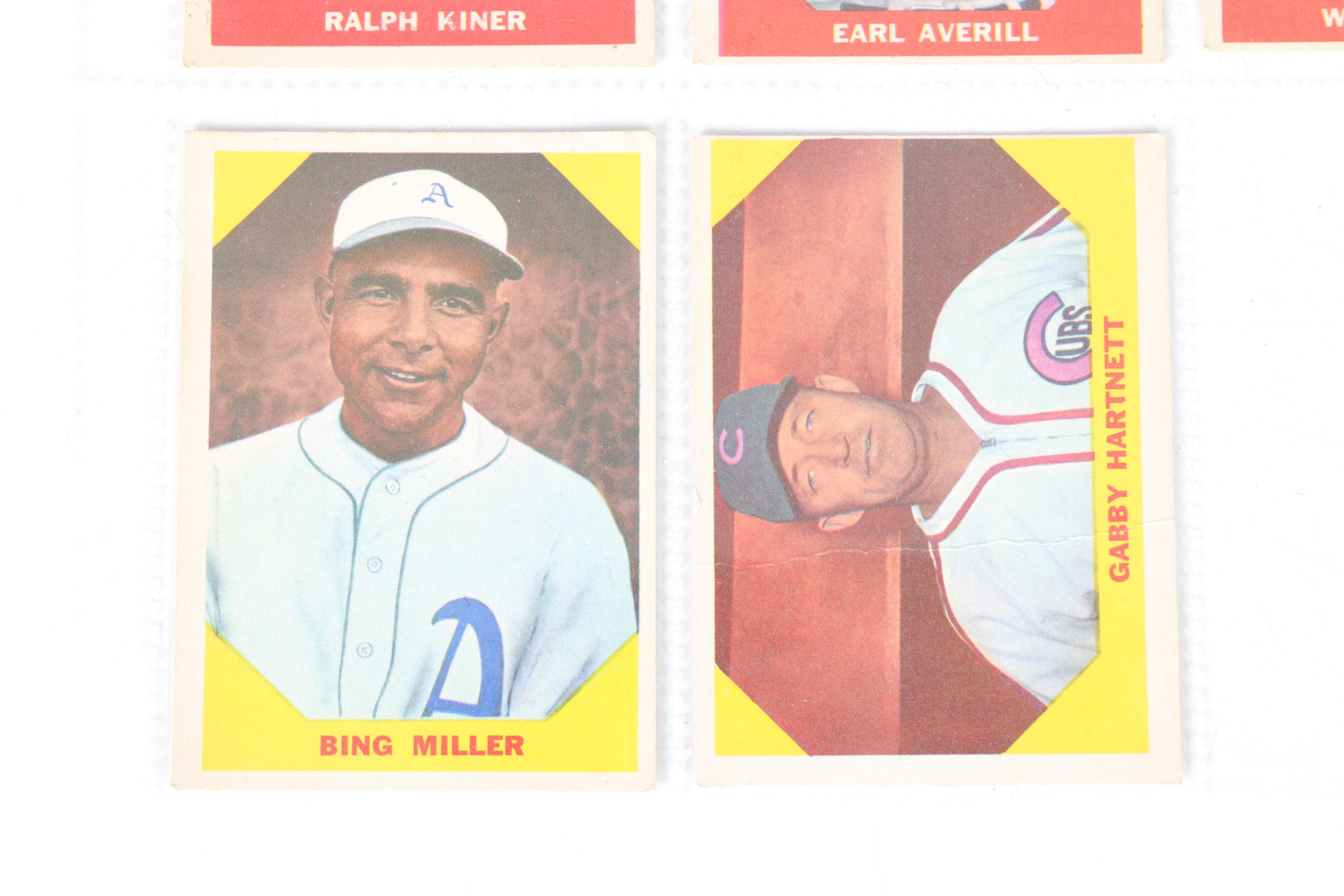 1960 and 1961 Fleer "Baseball Greats" Baseball Cards