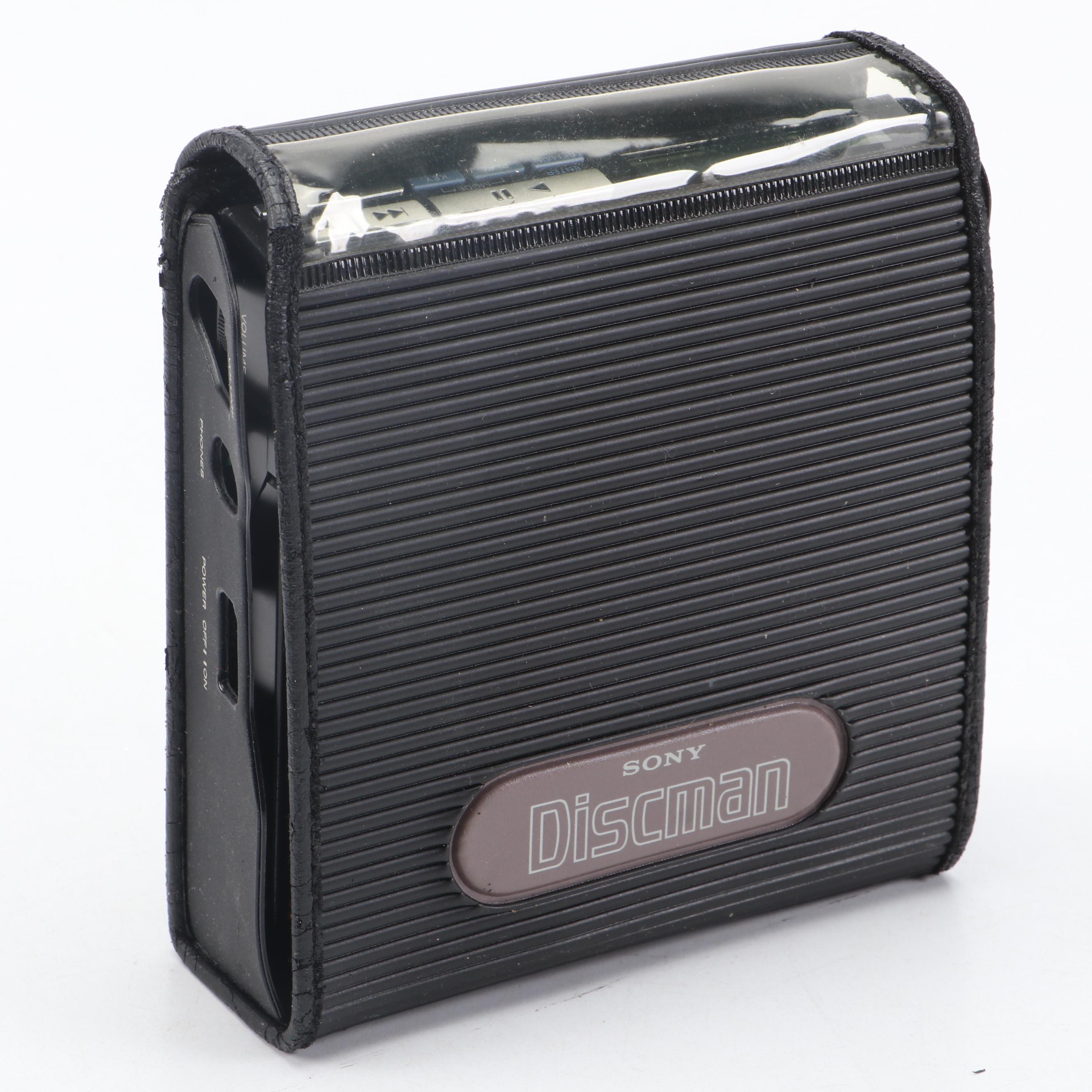 Sony D-50 Mk II Discman CD Player with Swing Caddie Portable Launch Monitor