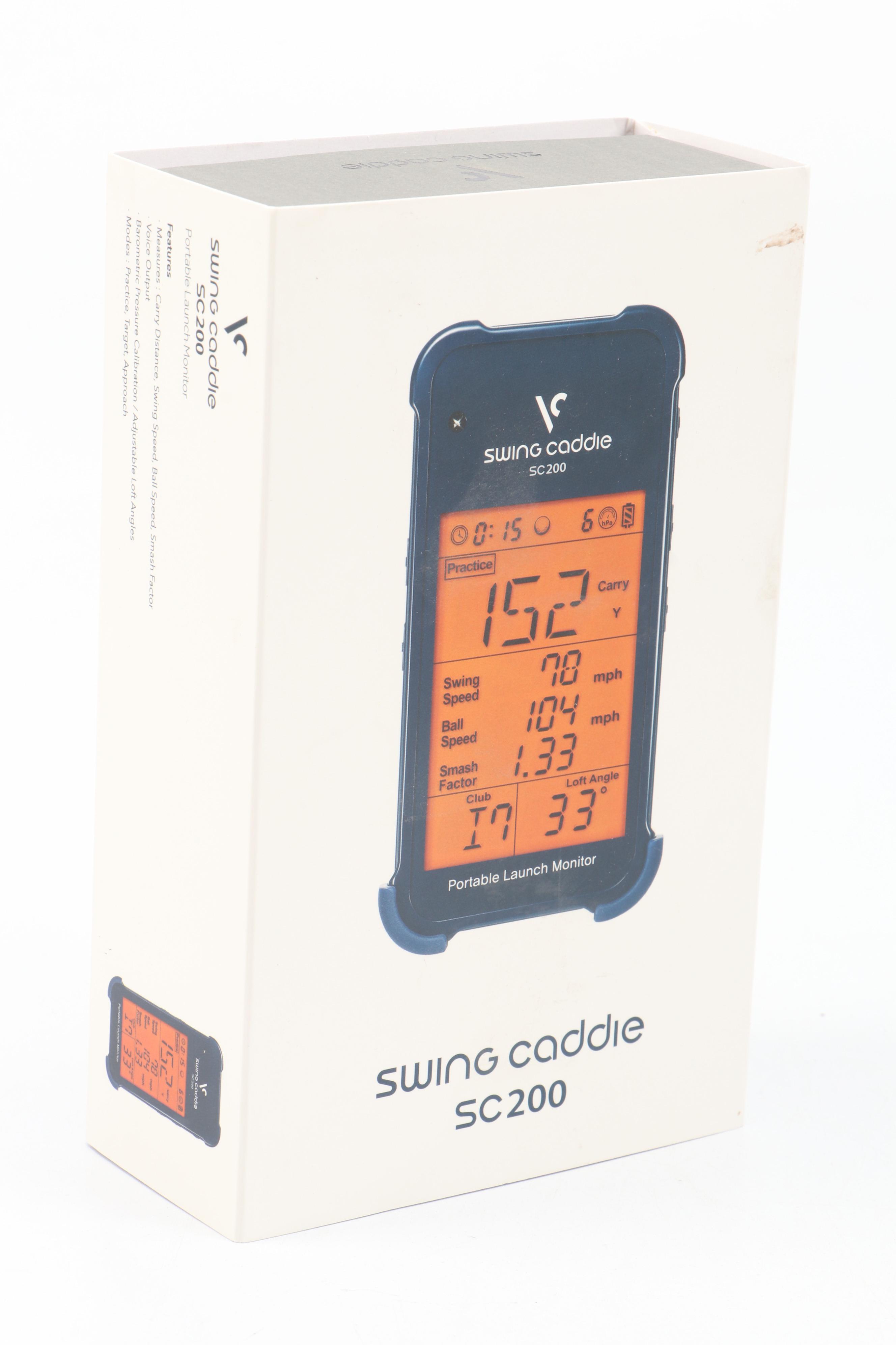 Sony D-50 Mk II Discman CD Player with Swing Caddie Portable Launch Monitor