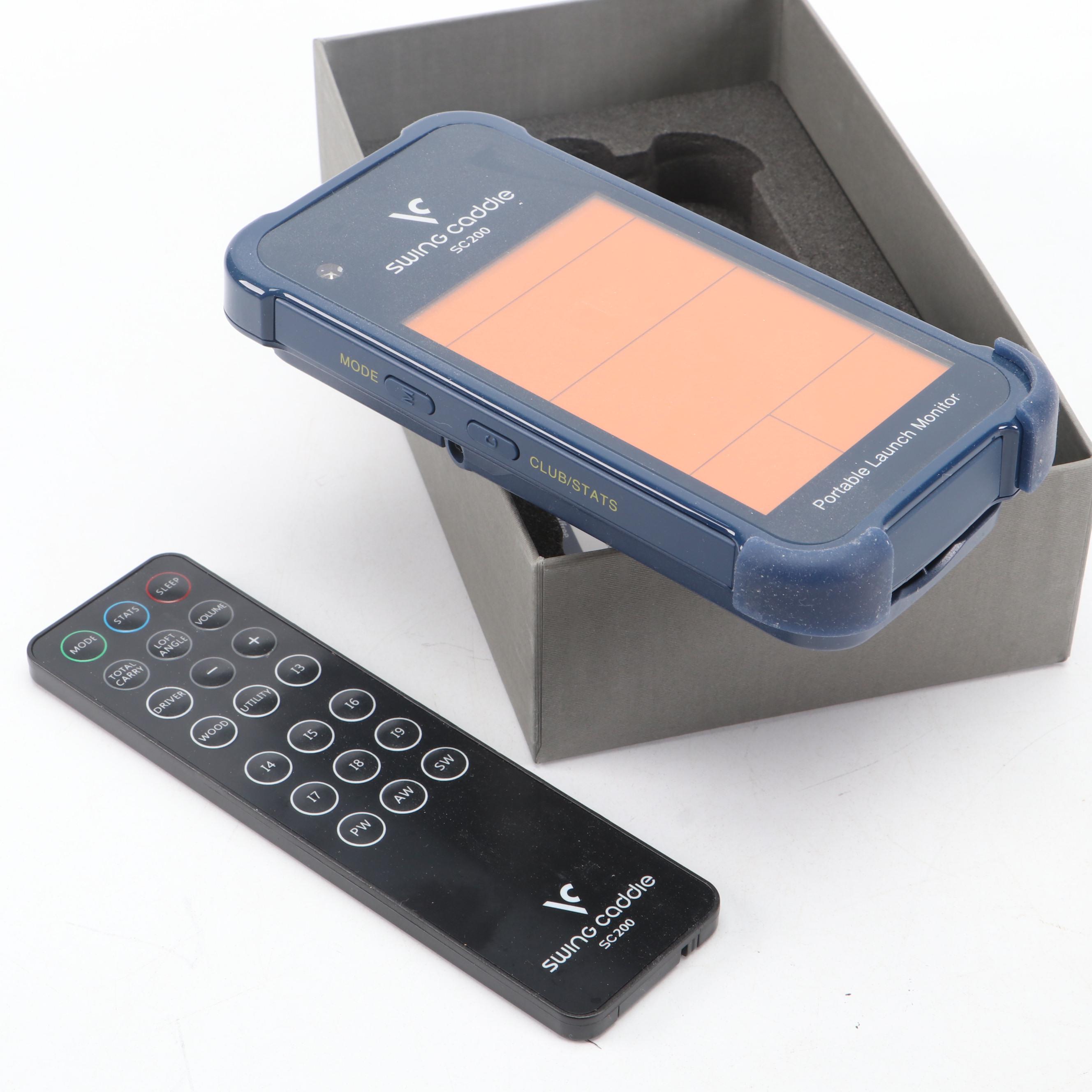 Sony D-50 Mk II Discman CD Player with Swing Caddie Portable Launch Monitor