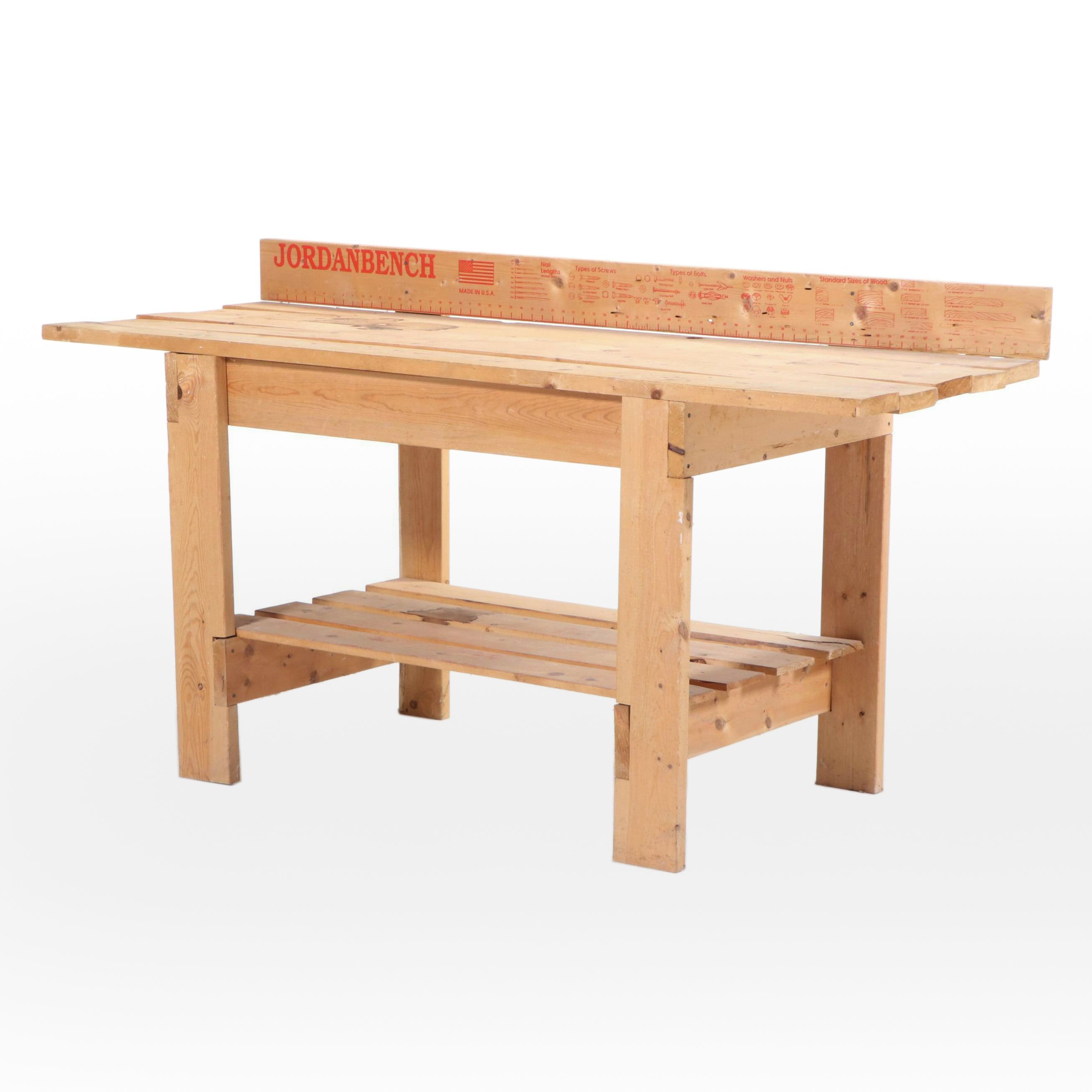 Jordan Bench Slatted Pine Workbench