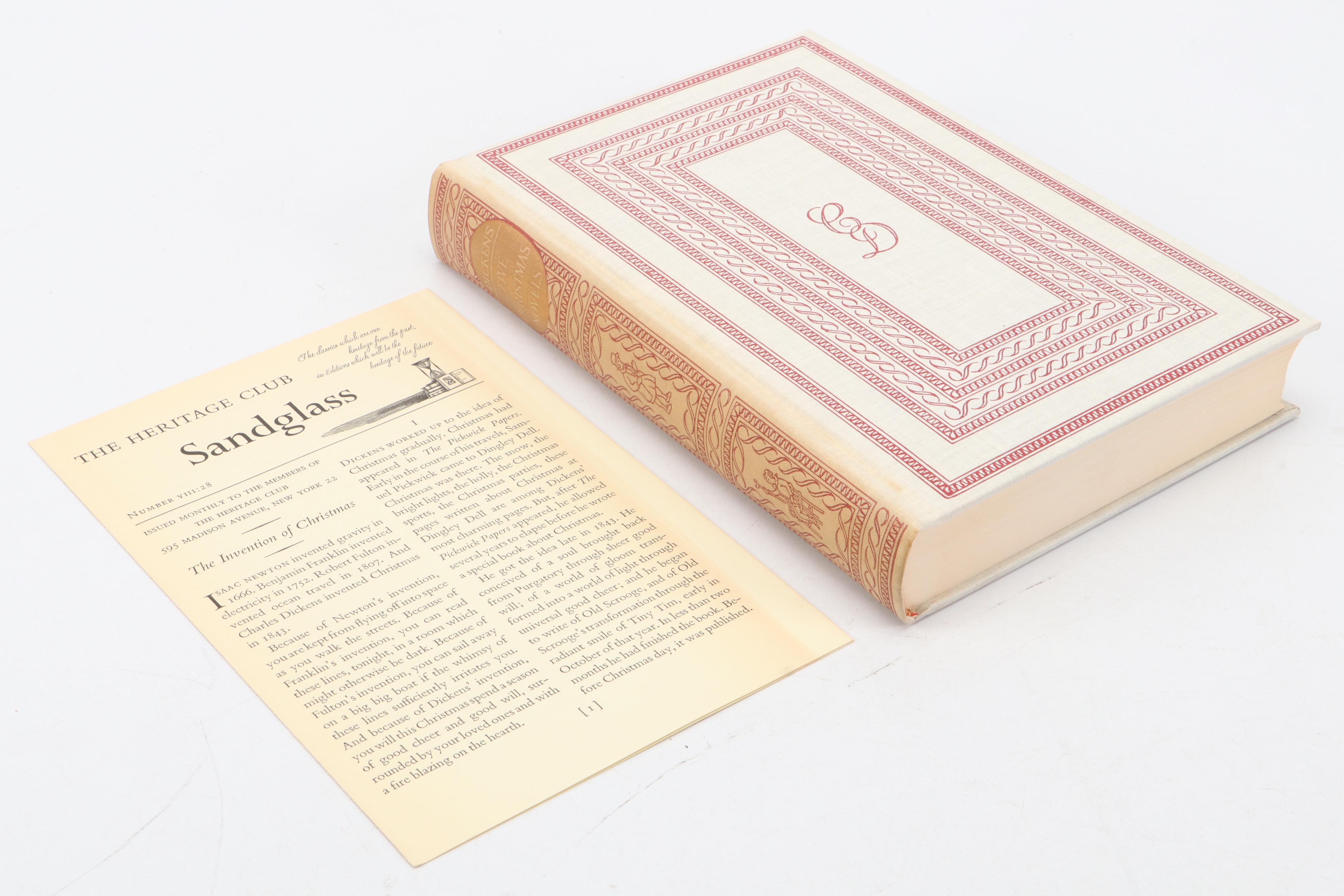 Heritage Press "Hard Times," "Five Christmas Novels" and More by Charles Dickens