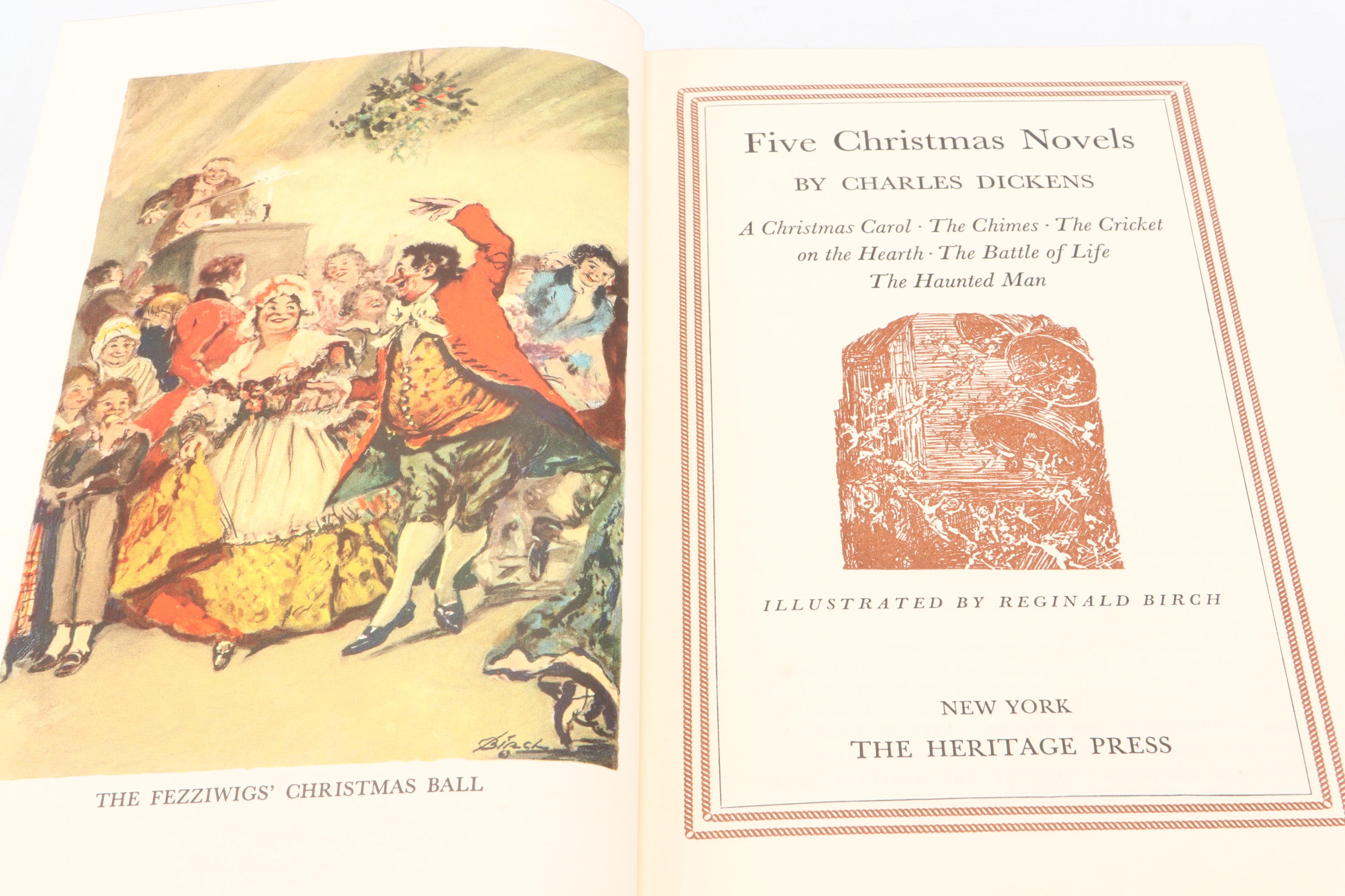 Heritage Press "Hard Times," "Five Christmas Novels" and More by Charles Dickens