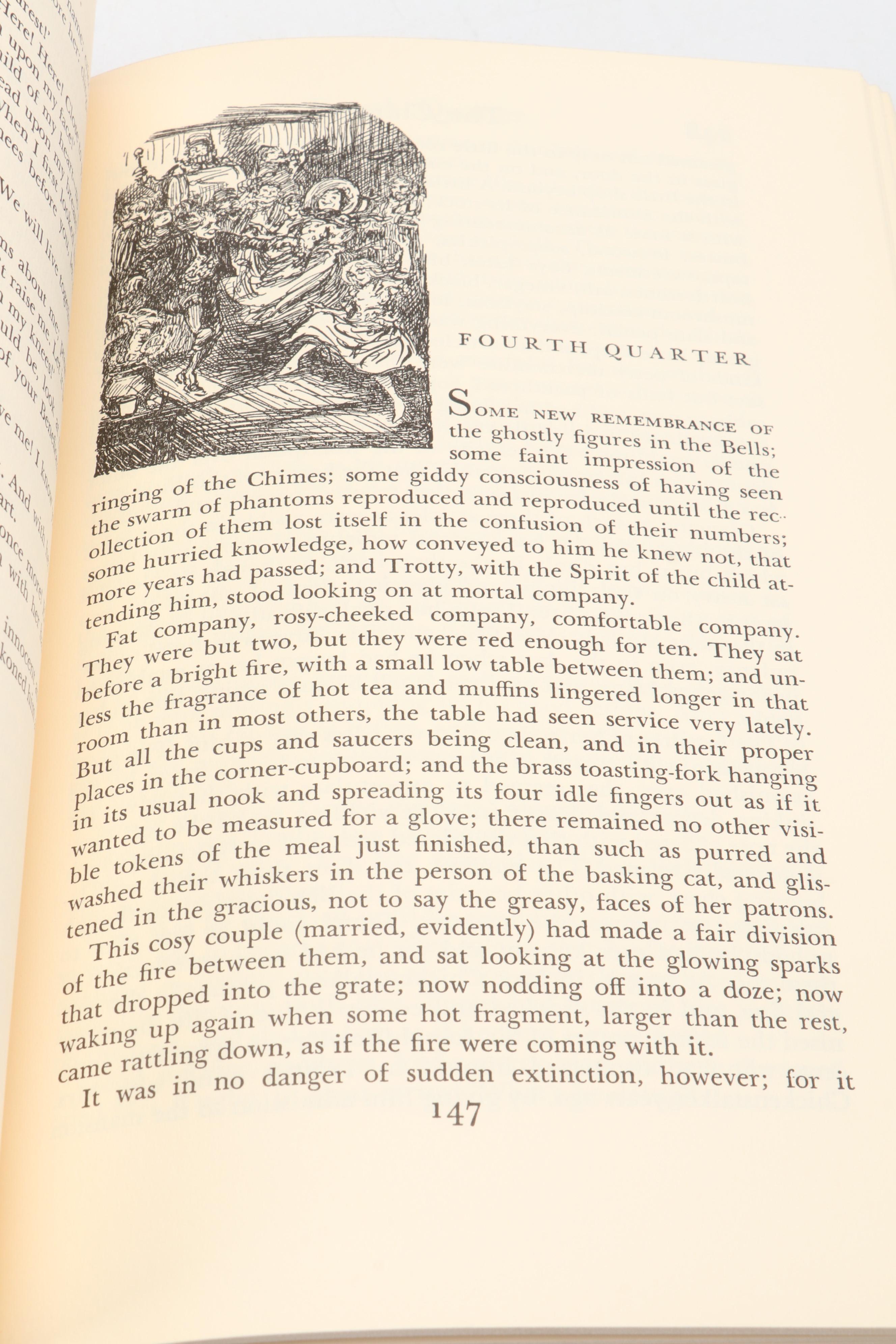 Heritage Press "Hard Times," "Five Christmas Novels" and More by Charles Dickens