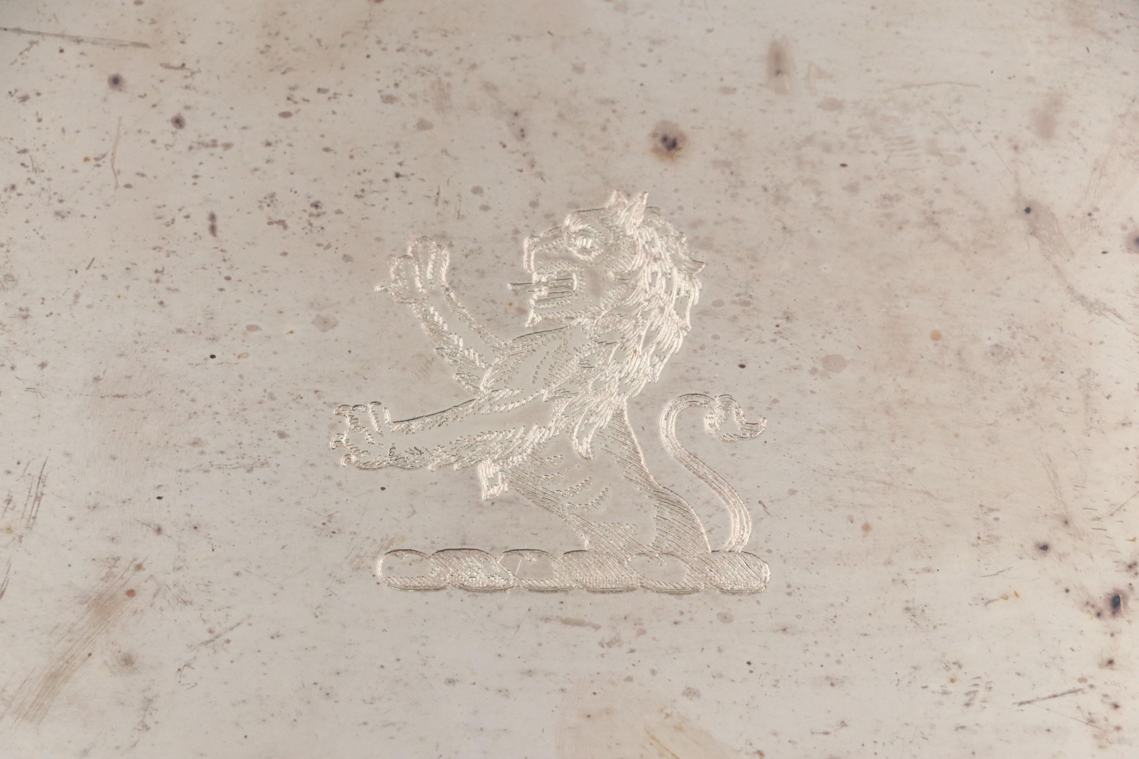 Crescent and Other Silver Plate Gallery Trays, Mid to Late 20th Century