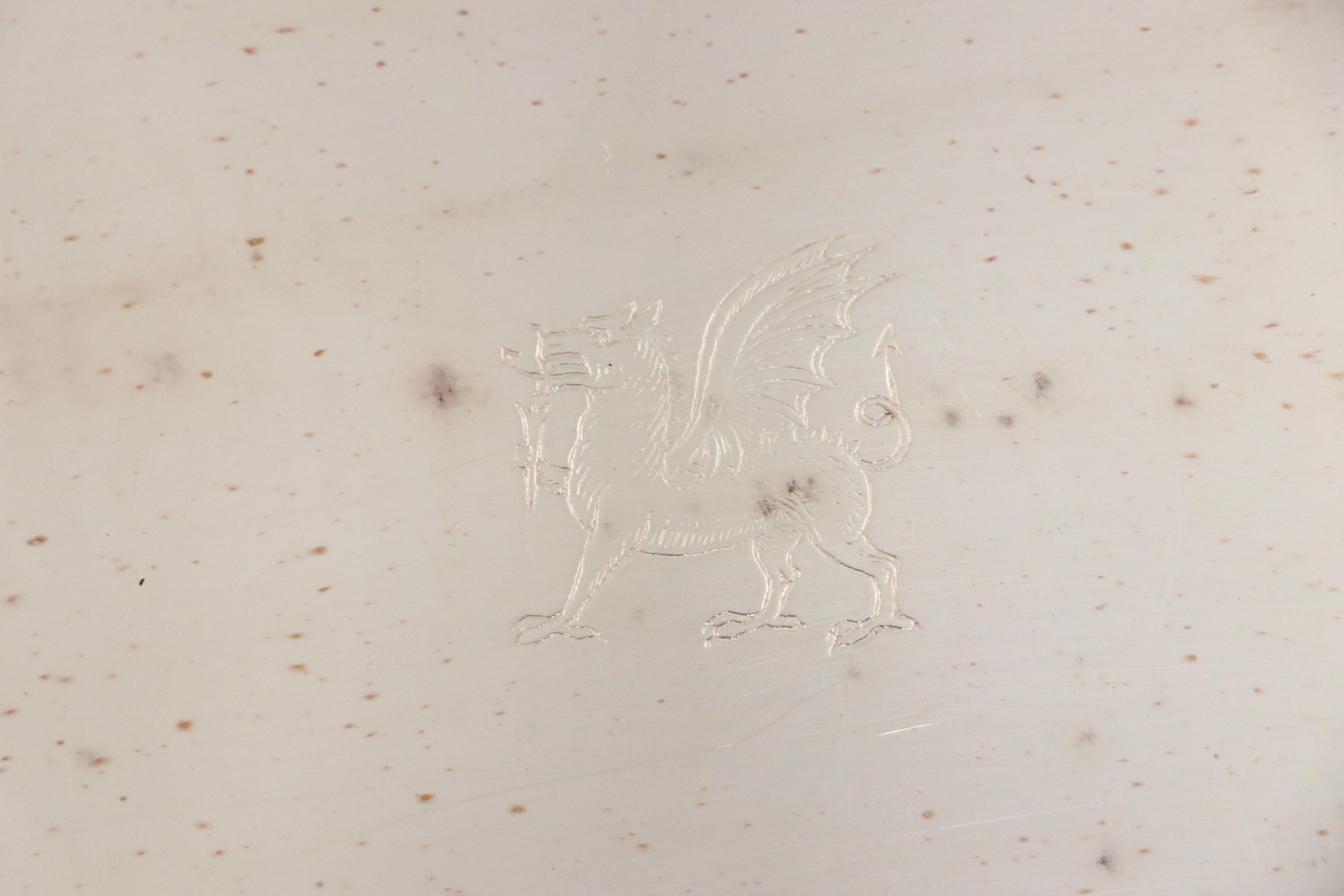 Crescent and Other Silver Plate Gallery Trays, Mid to Late 20th Century