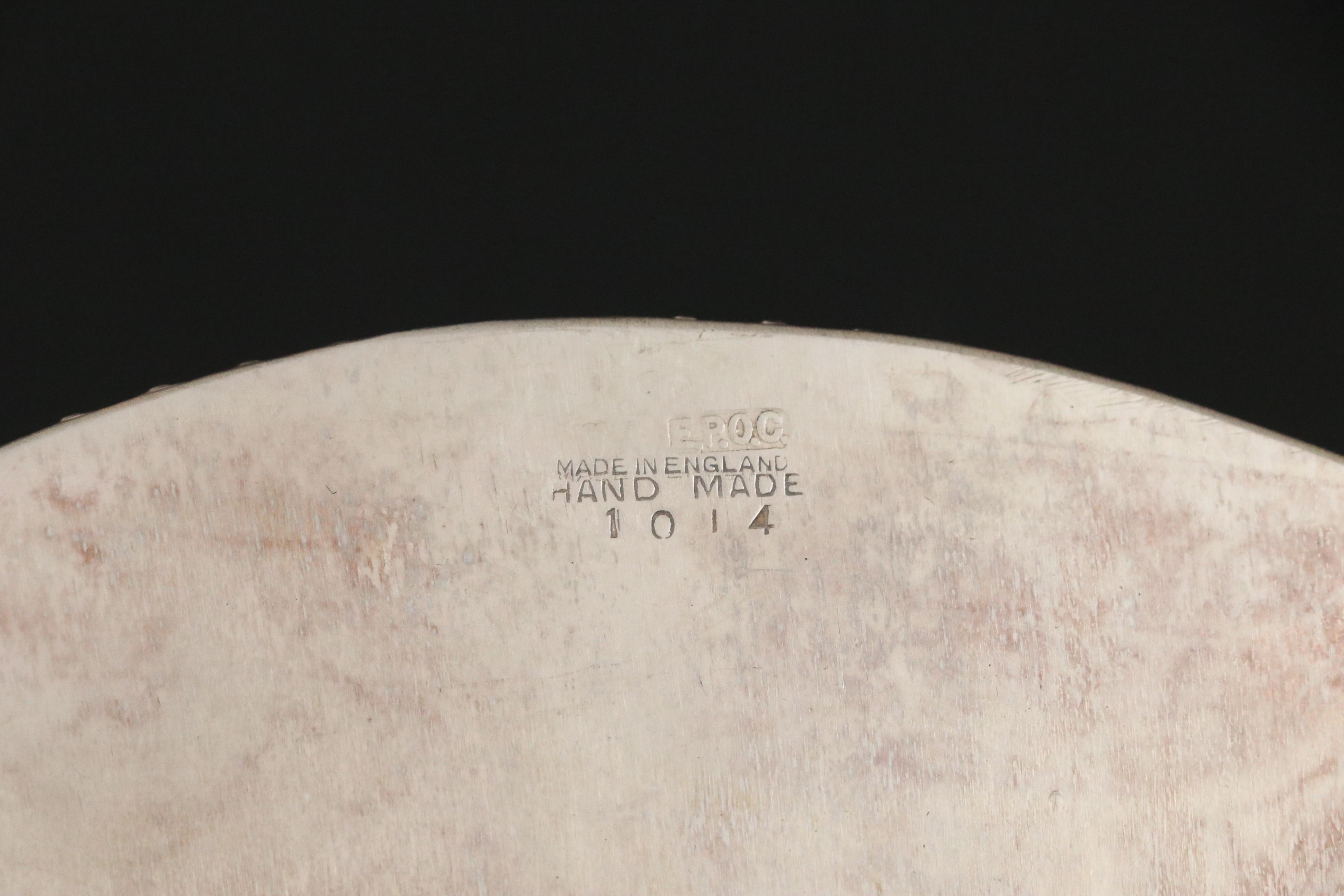 Crescent and Other Silver Plate Gallery Trays, Mid to Late 20th Century