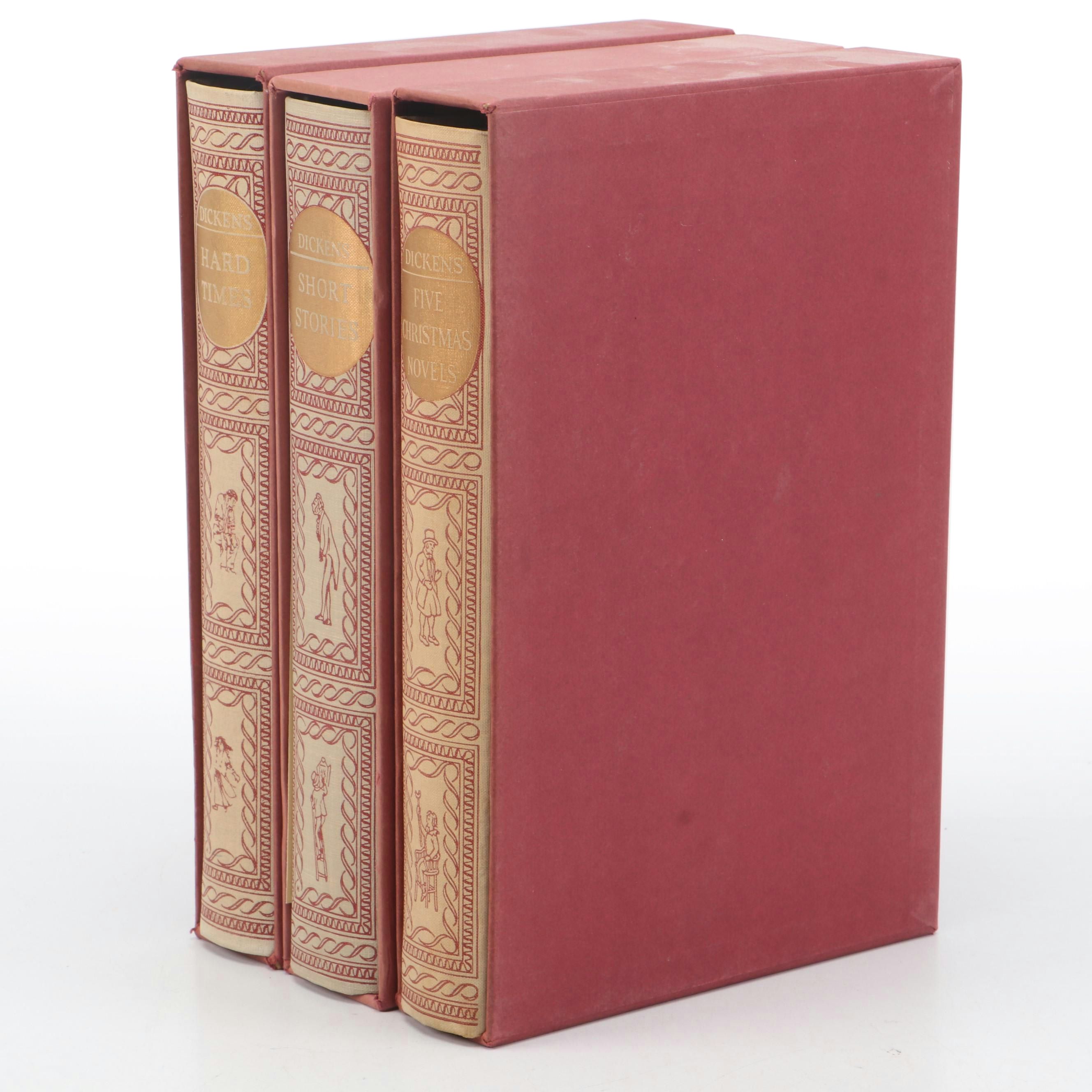 Heritage Press "Hard Times," "Five Christmas Novels" and More by Charles Dickens