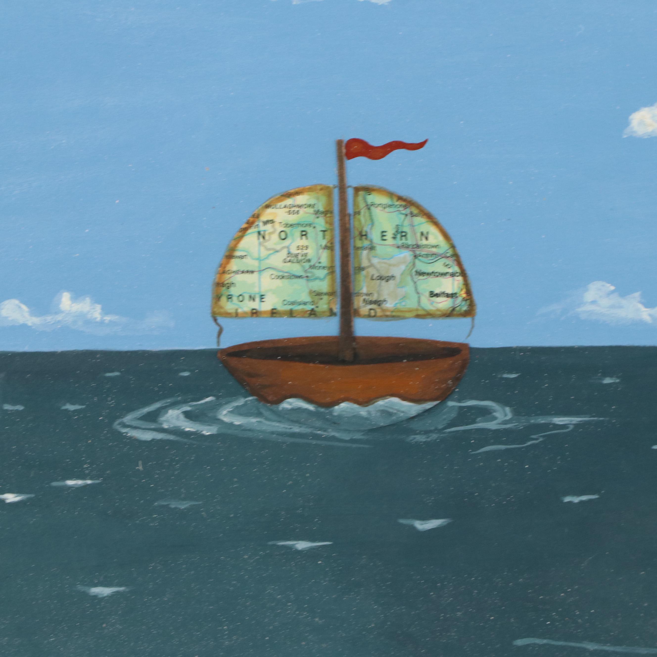 Andrea Conde Acrylic Painting "Apuetro Seguro," 2023