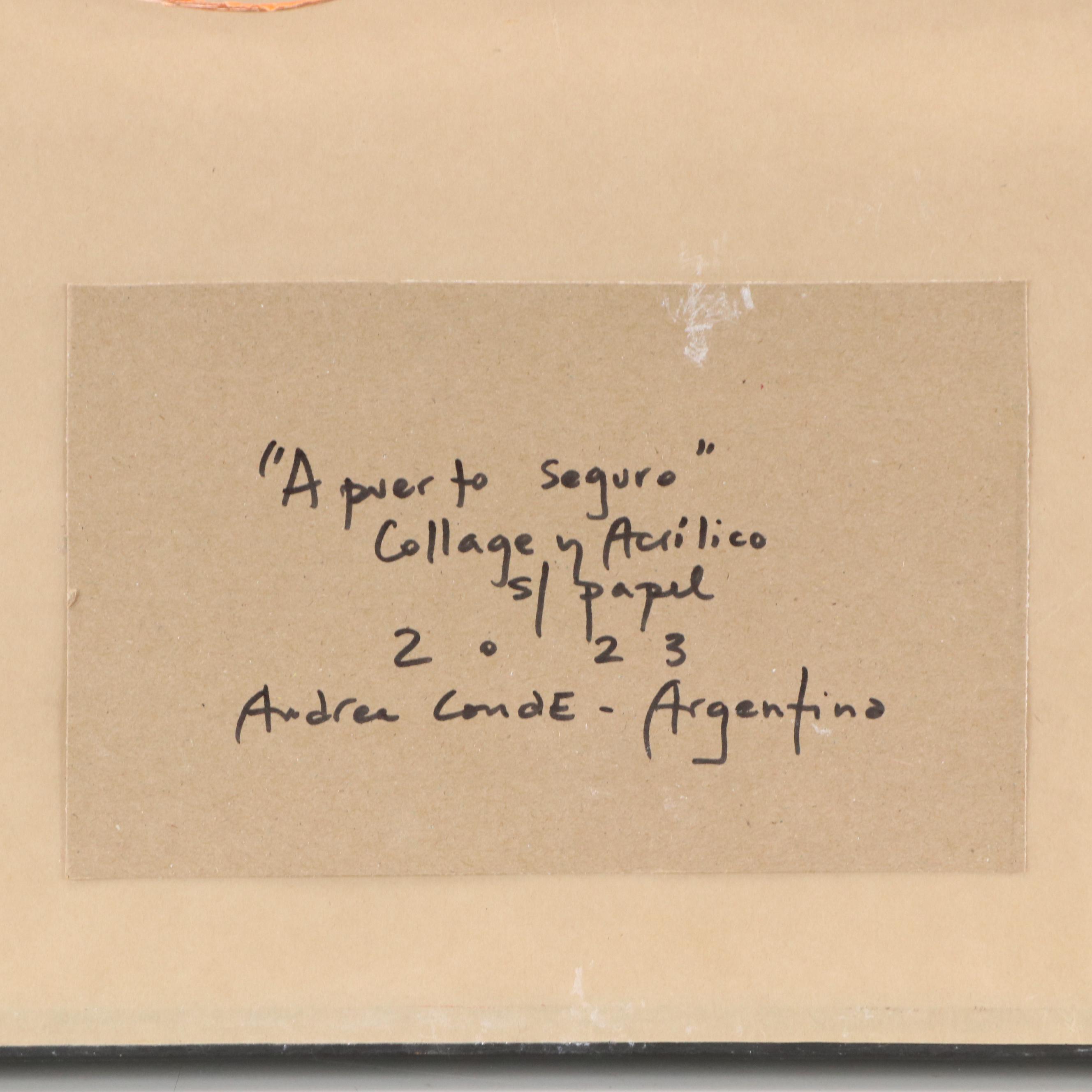 Andrea Conde Acrylic Painting "Apuetro Seguro," 2023