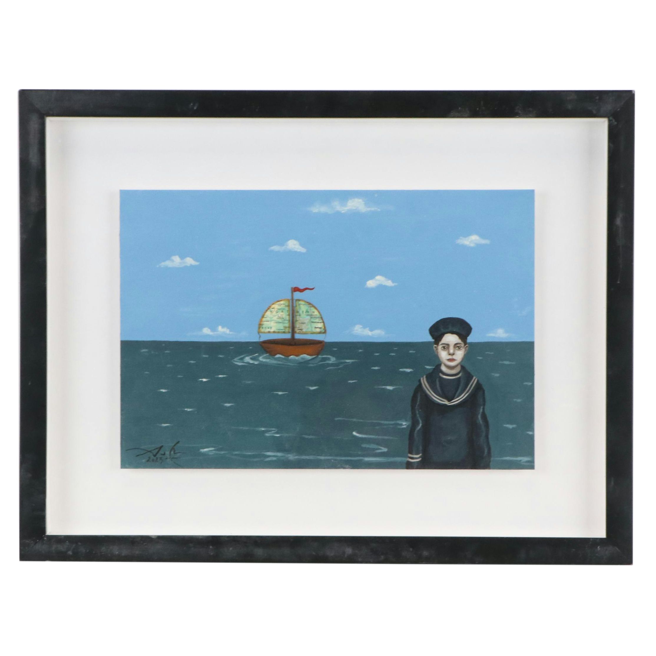 Andrea Conde Acrylic Painting "Apuetro Seguro," 2023