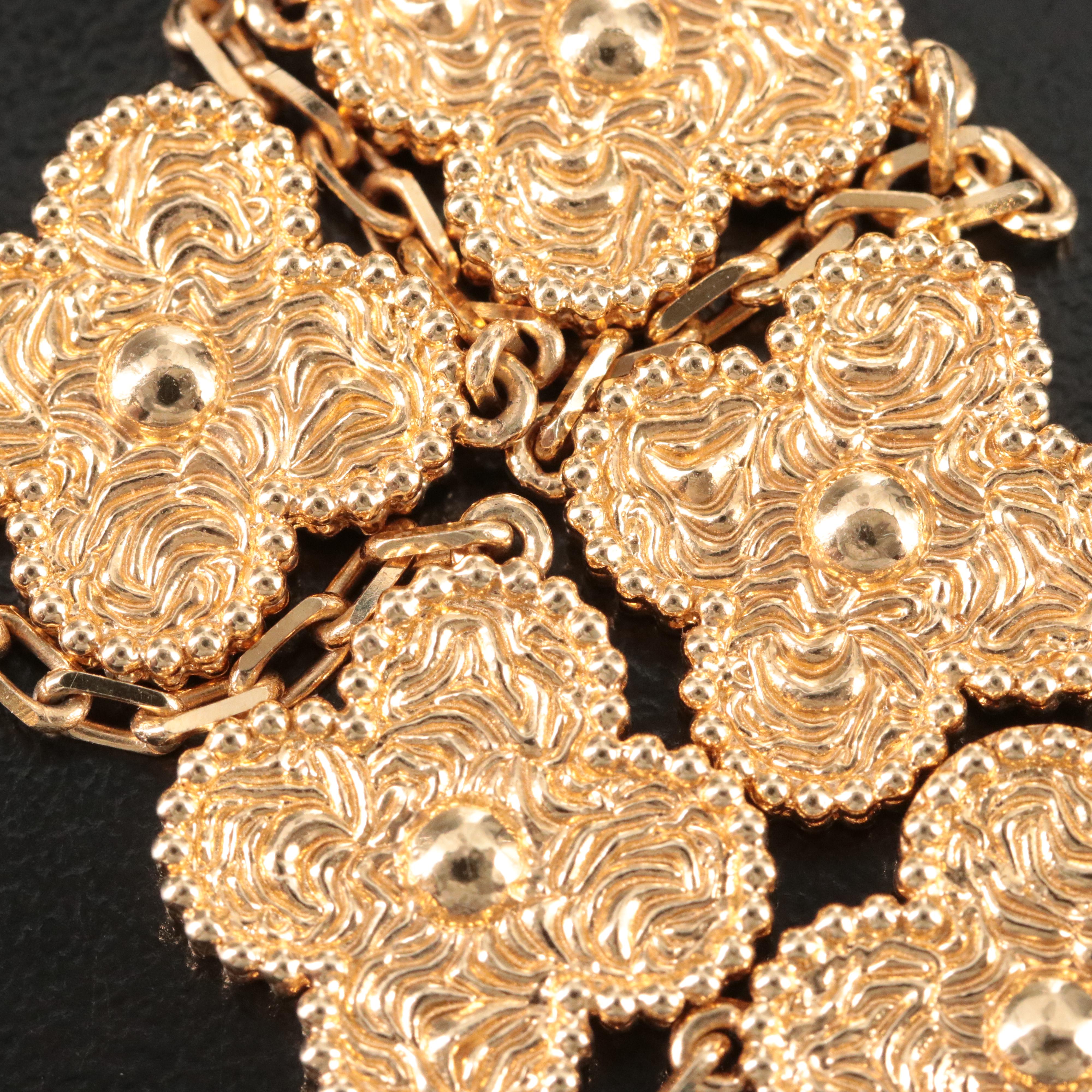 Van Cleef & Arpels Vintage Alhambra 18K Five Motif Bracelet