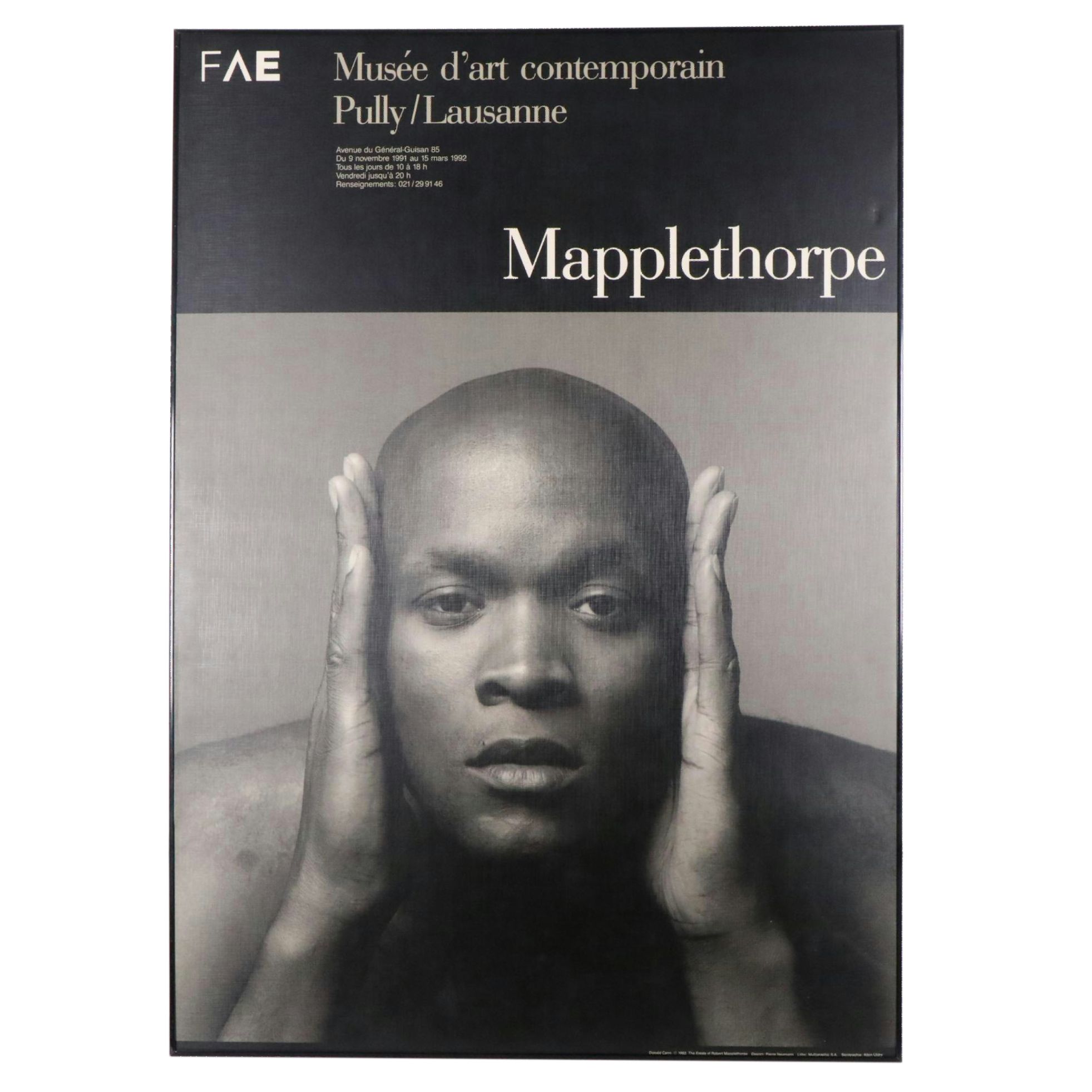Robert Mapplethorpe Exhibition Poster for Musée d'art contemporain Pully