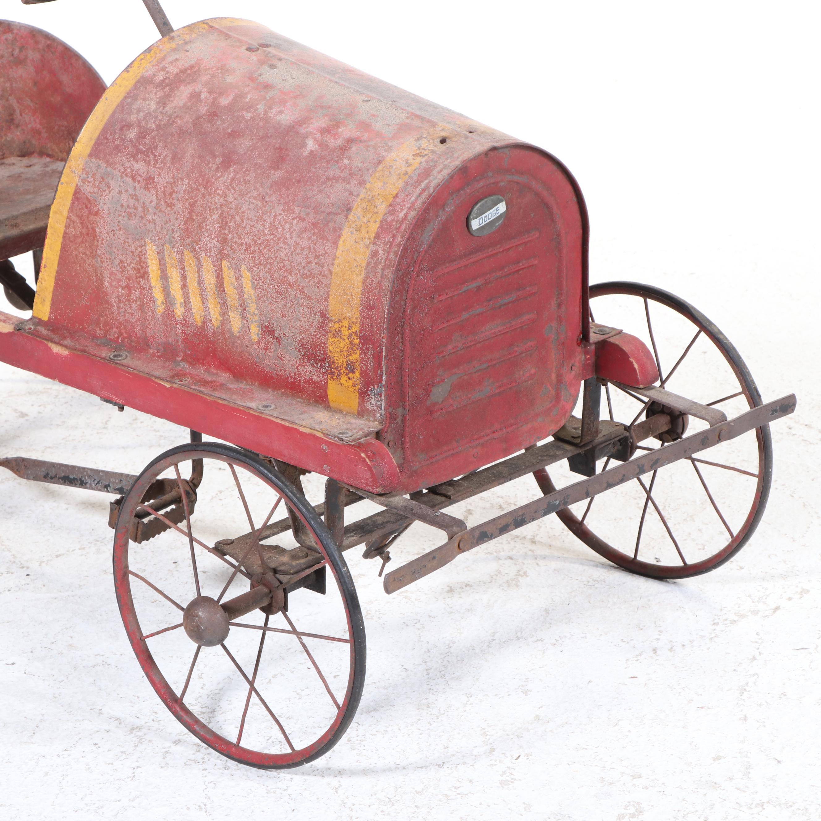 Dodge Wood and Metal Pedal Car, Early 1900's