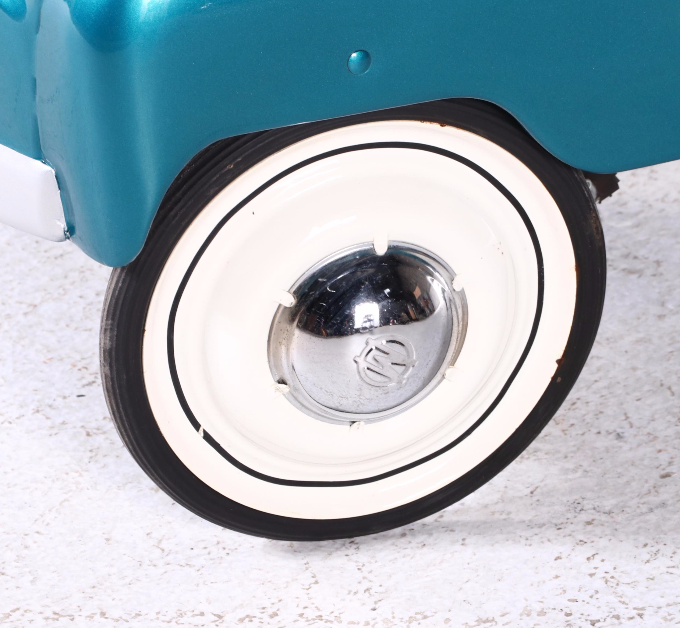 Restored Murray "Champion" Blue Metal Pedal Car, 1950s