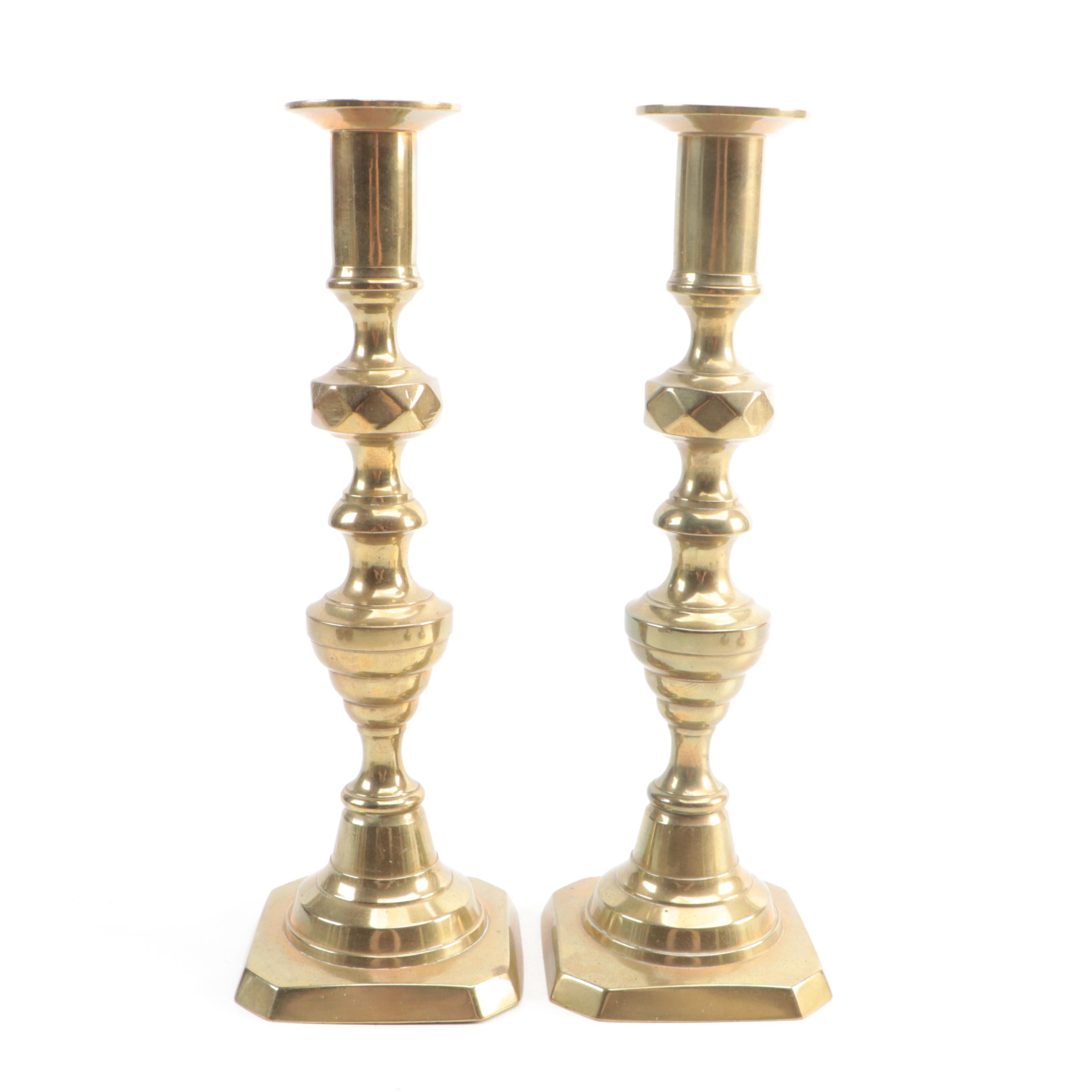 Virginia Metalcrafters for Williamsburg Restoration and More Brass Candlesticks