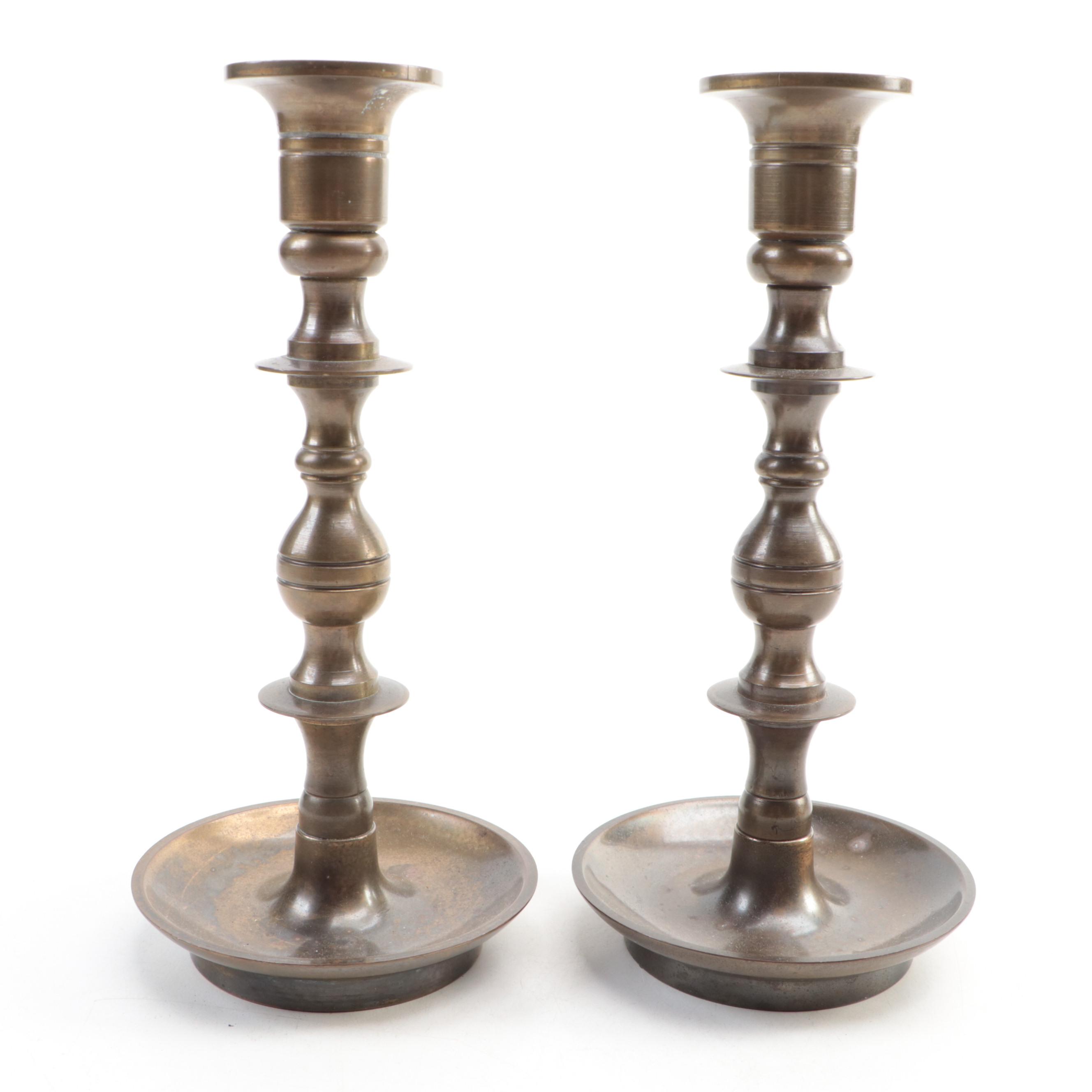 Virginia Metalcrafters for Williamsburg Restoration and More Brass Candlesticks