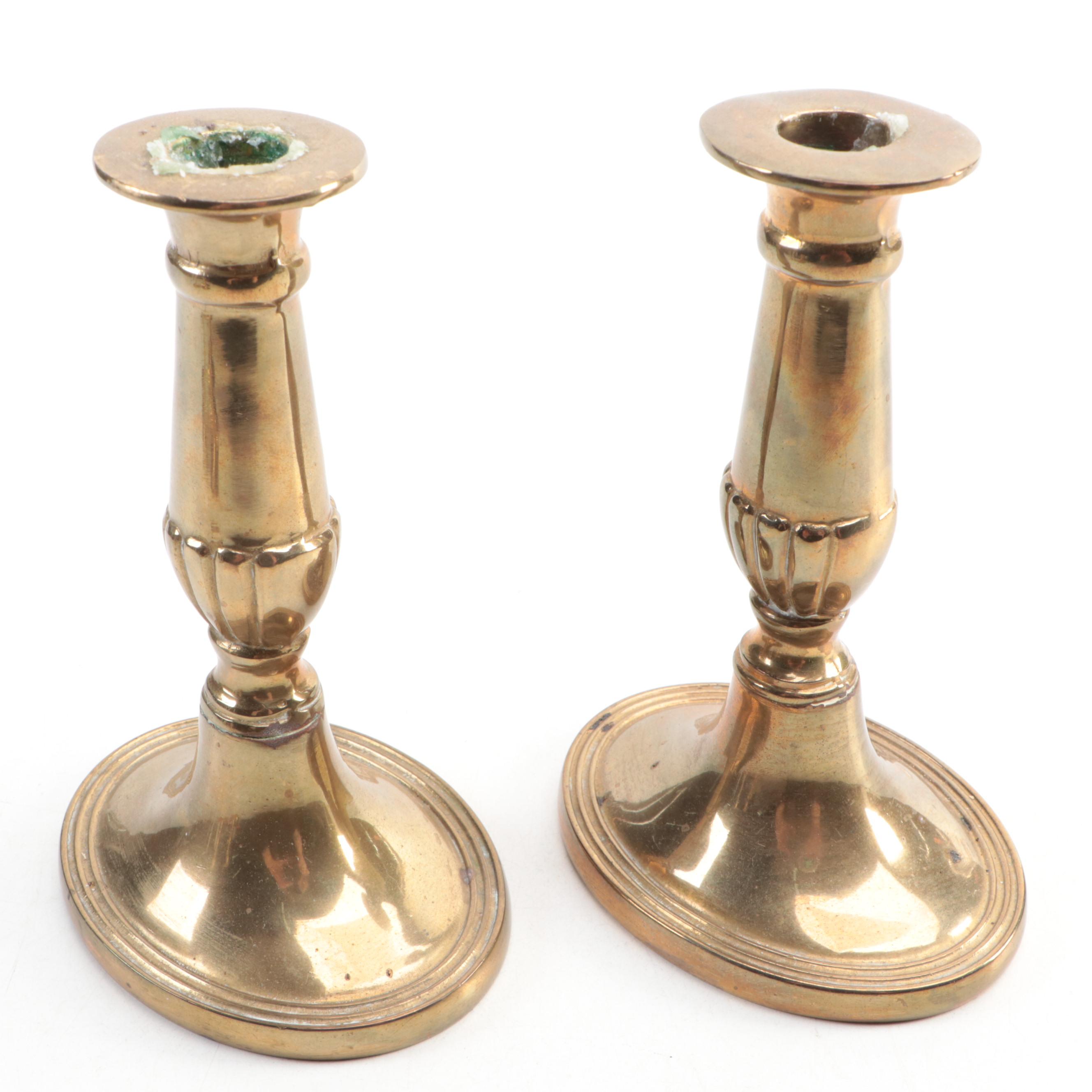 Virginia Metalcrafters for Williamsburg Restoration and More Brass Candlesticks