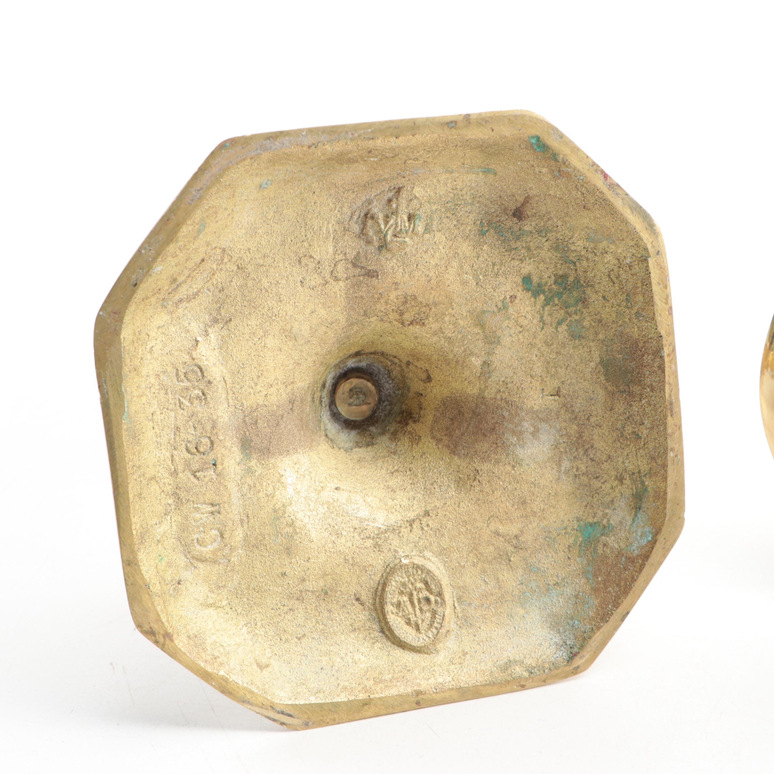 Virginia Metalcrafters for Williamsburg Restoration and More Brass Candlesticks