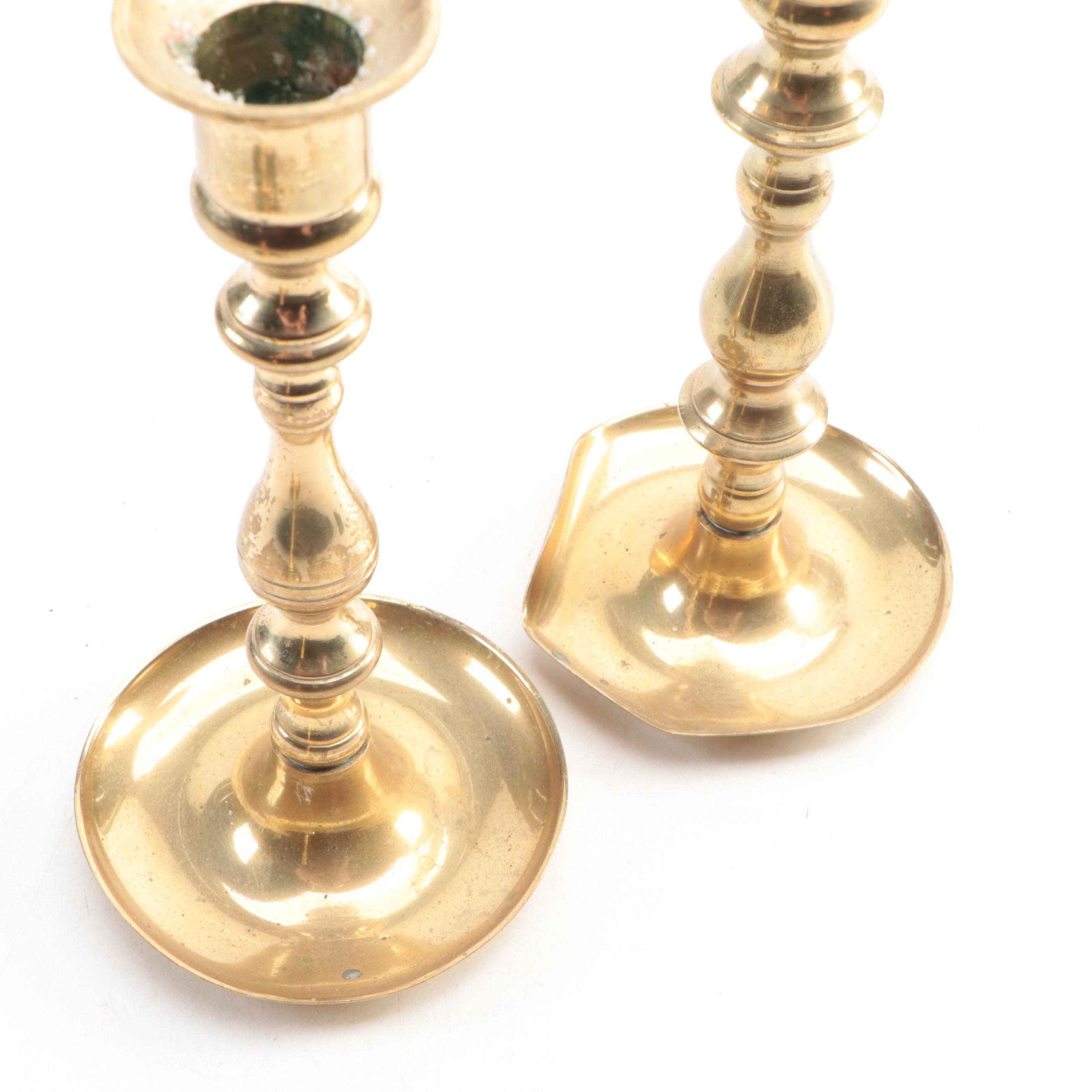 Virginia Metalcrafters for Williamsburg Restoration and More Brass Candlesticks