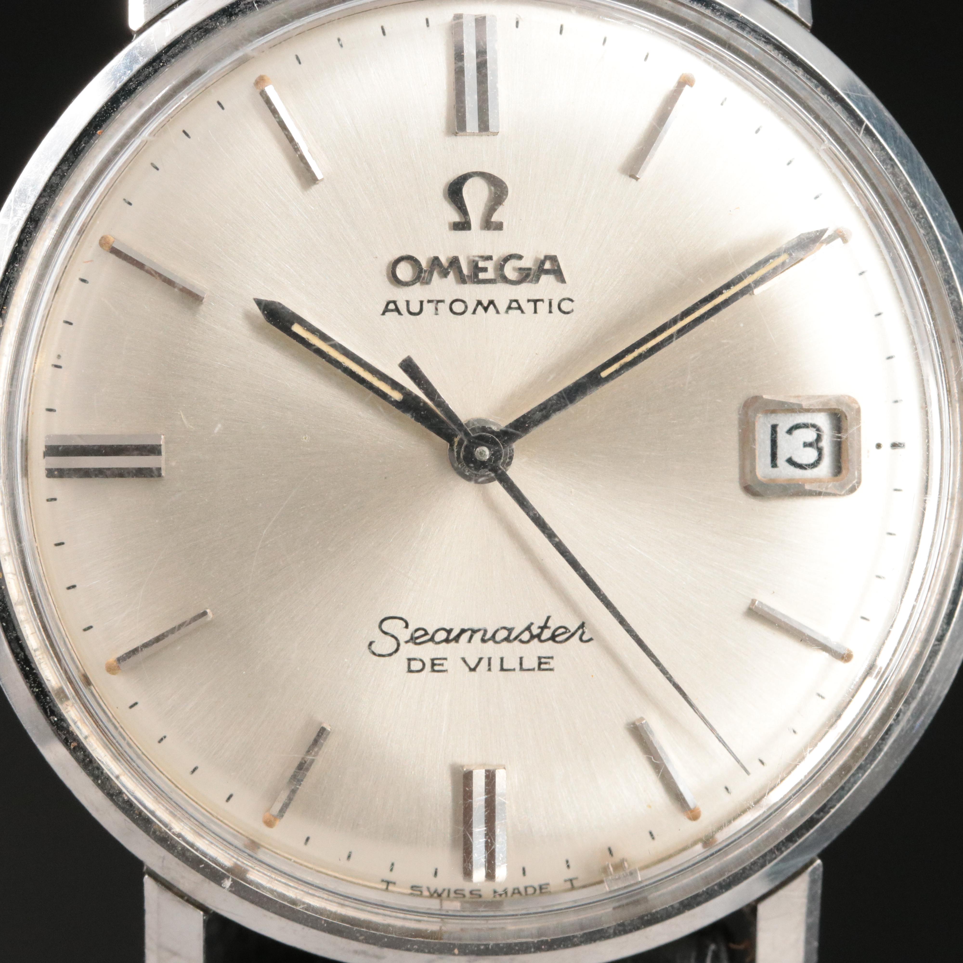 Vintage Omega Seamaster De Ville Steel Automatic Watch