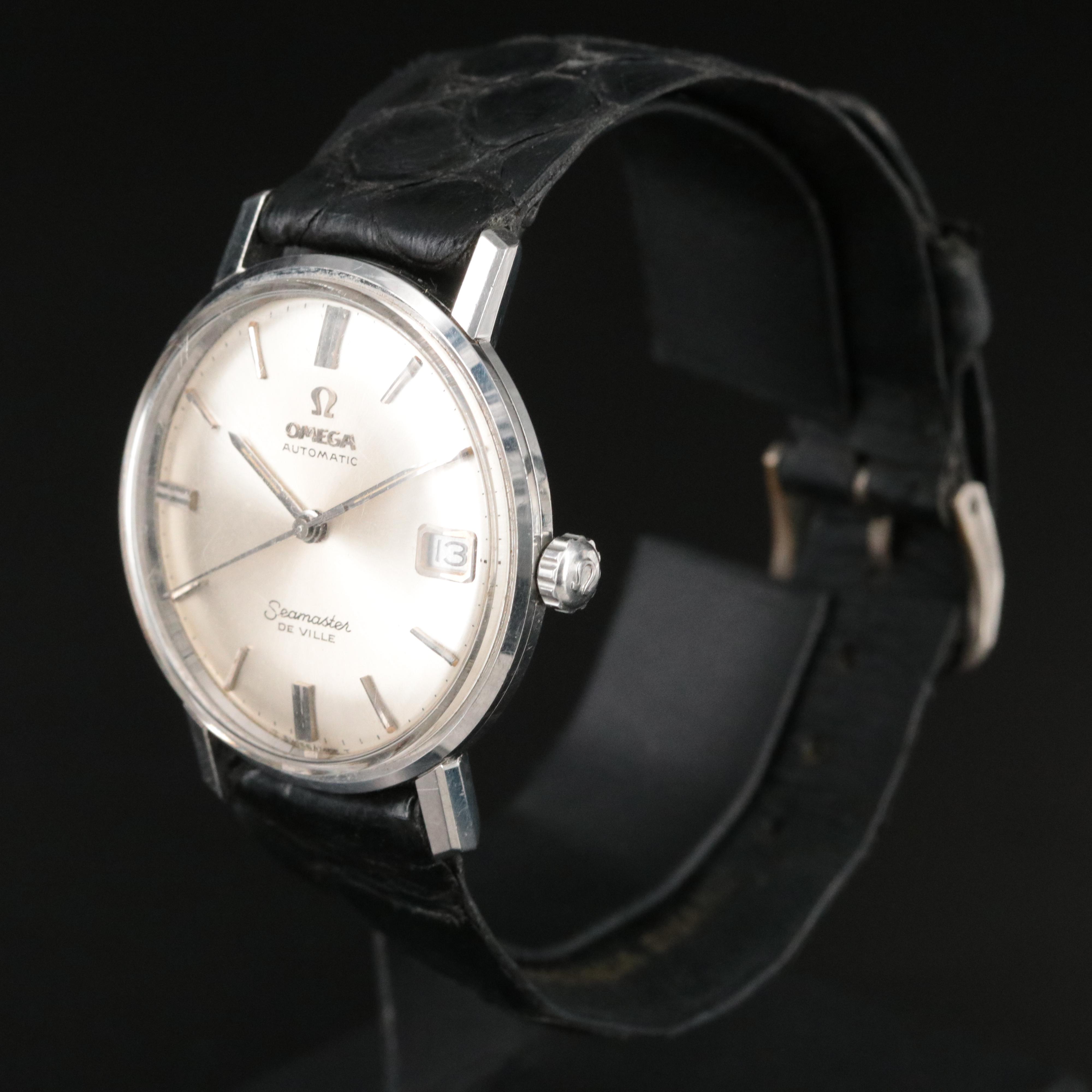 Vintage Omega Seamaster De Ville Steel Automatic Watch