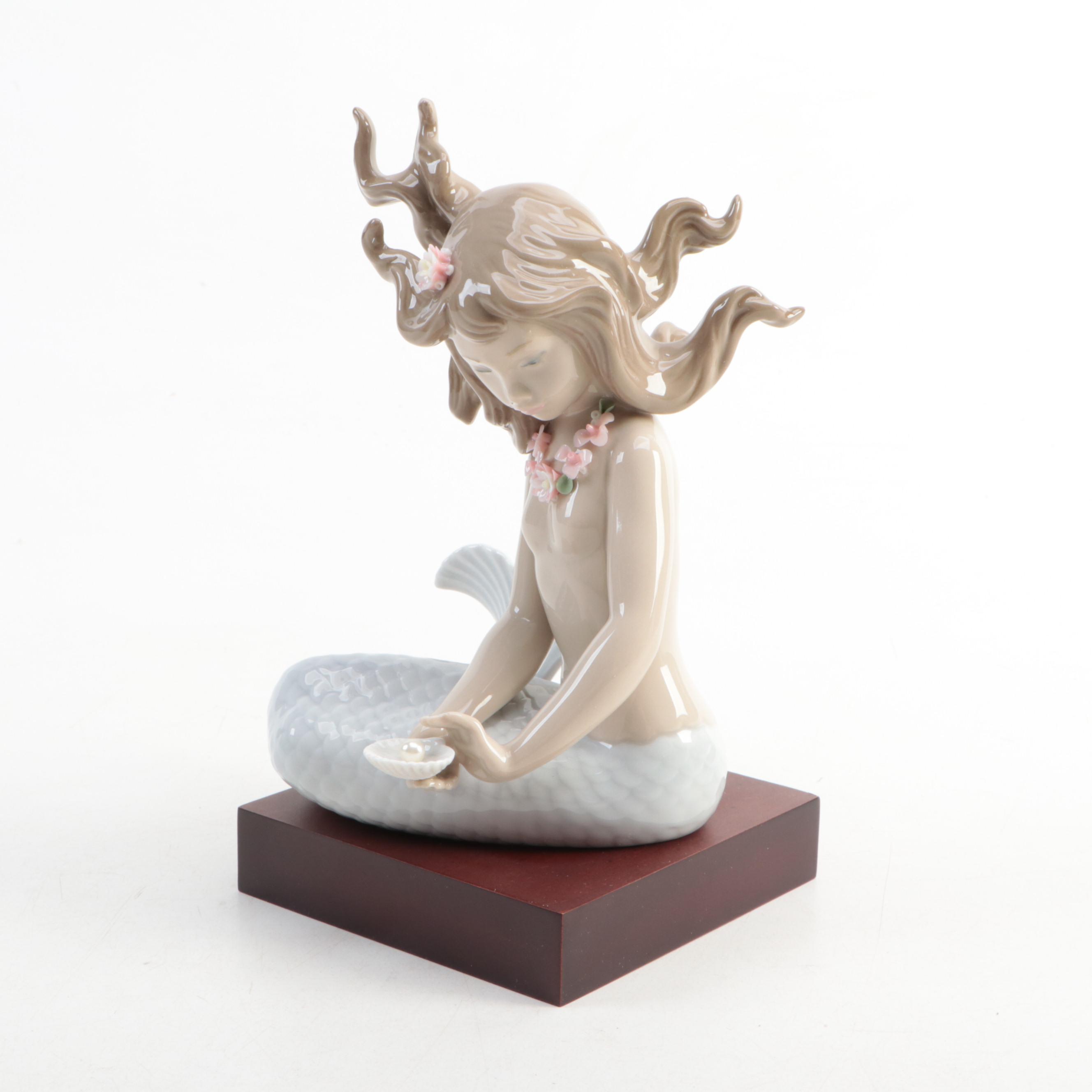 Lladró "Mirage" Porcelain Mermaid Figurine Designed by José Puche