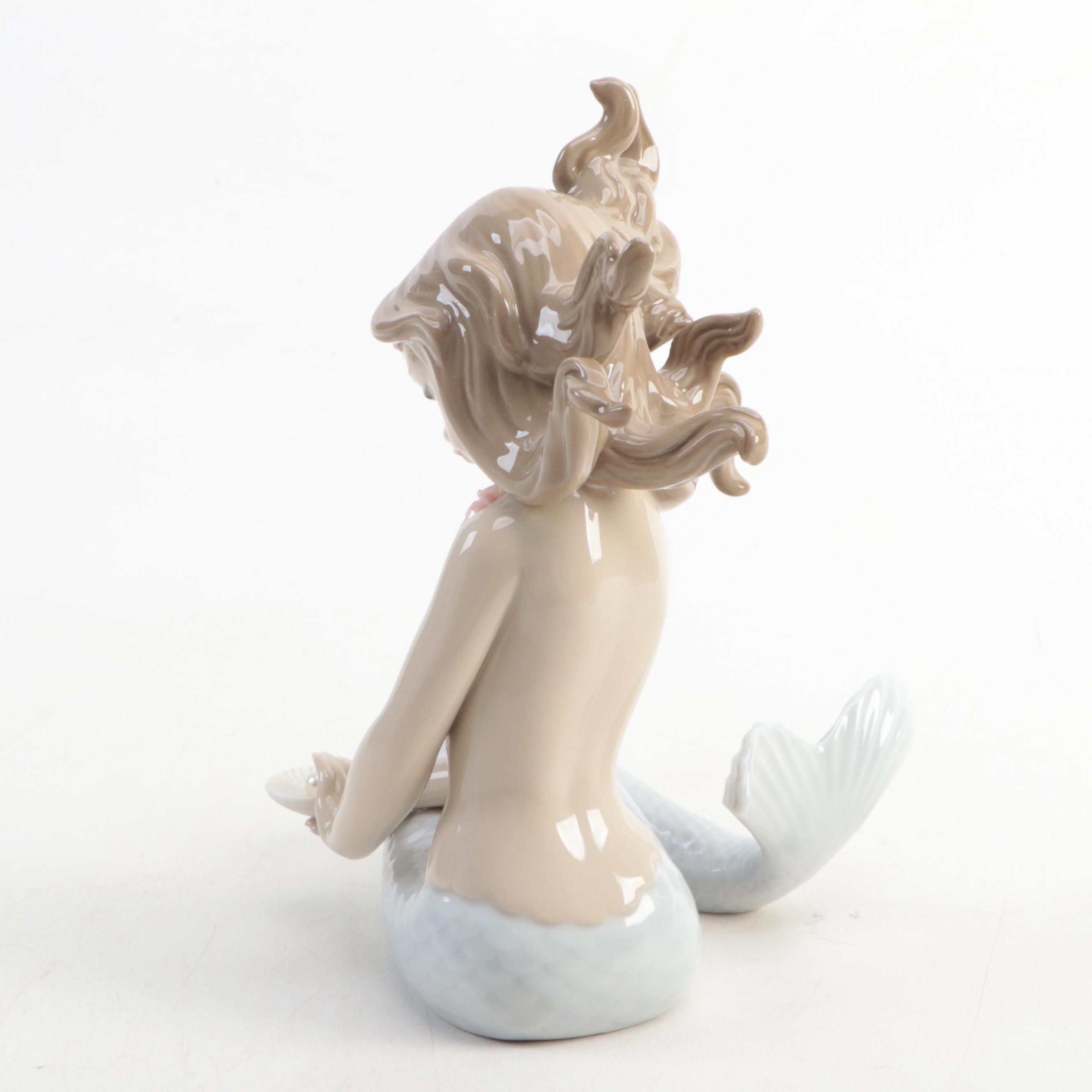 Lladró "Mirage" Porcelain Mermaid Figurine Designed by José Puche