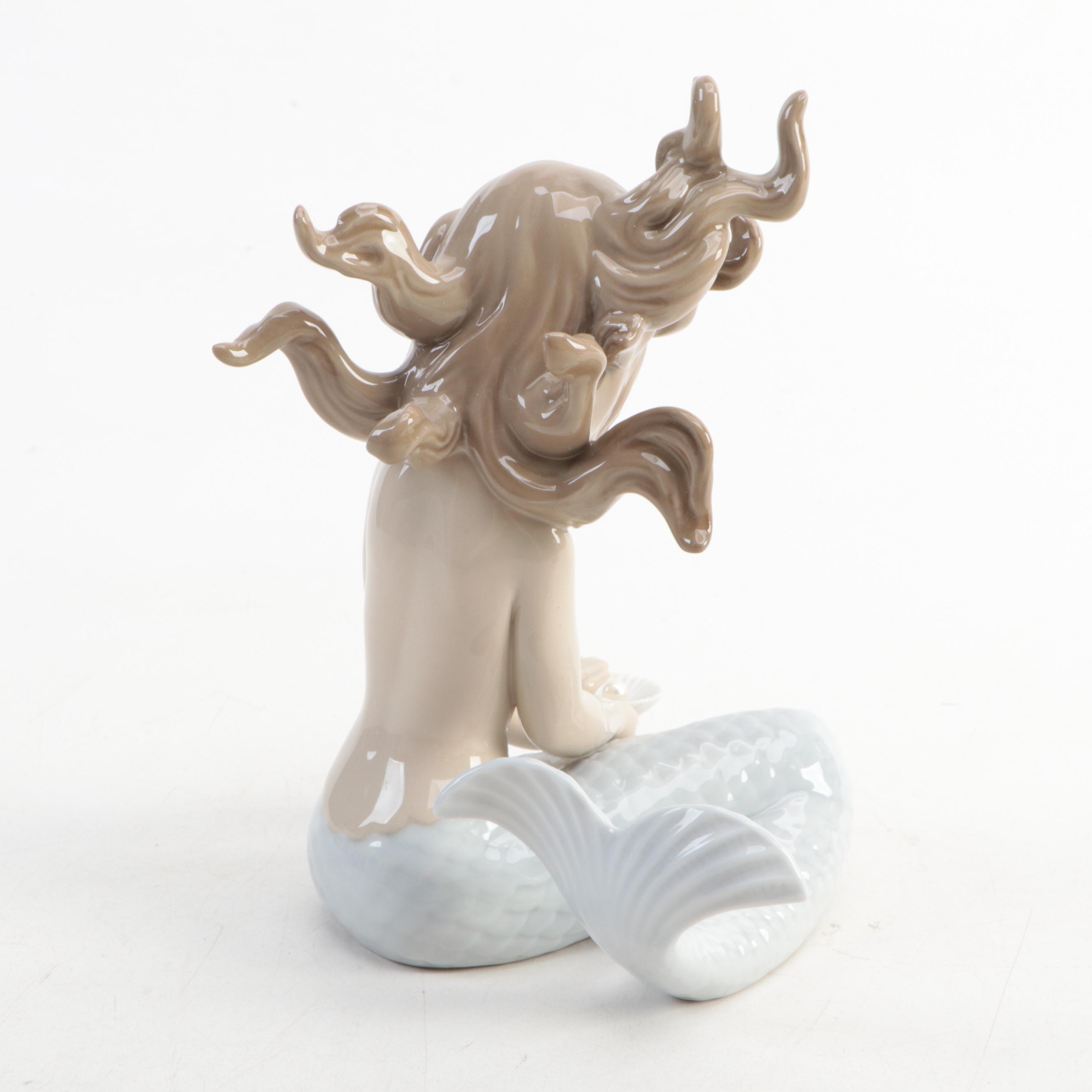 Lladró "Mirage" Porcelain Mermaid Figurine Designed by José Puche