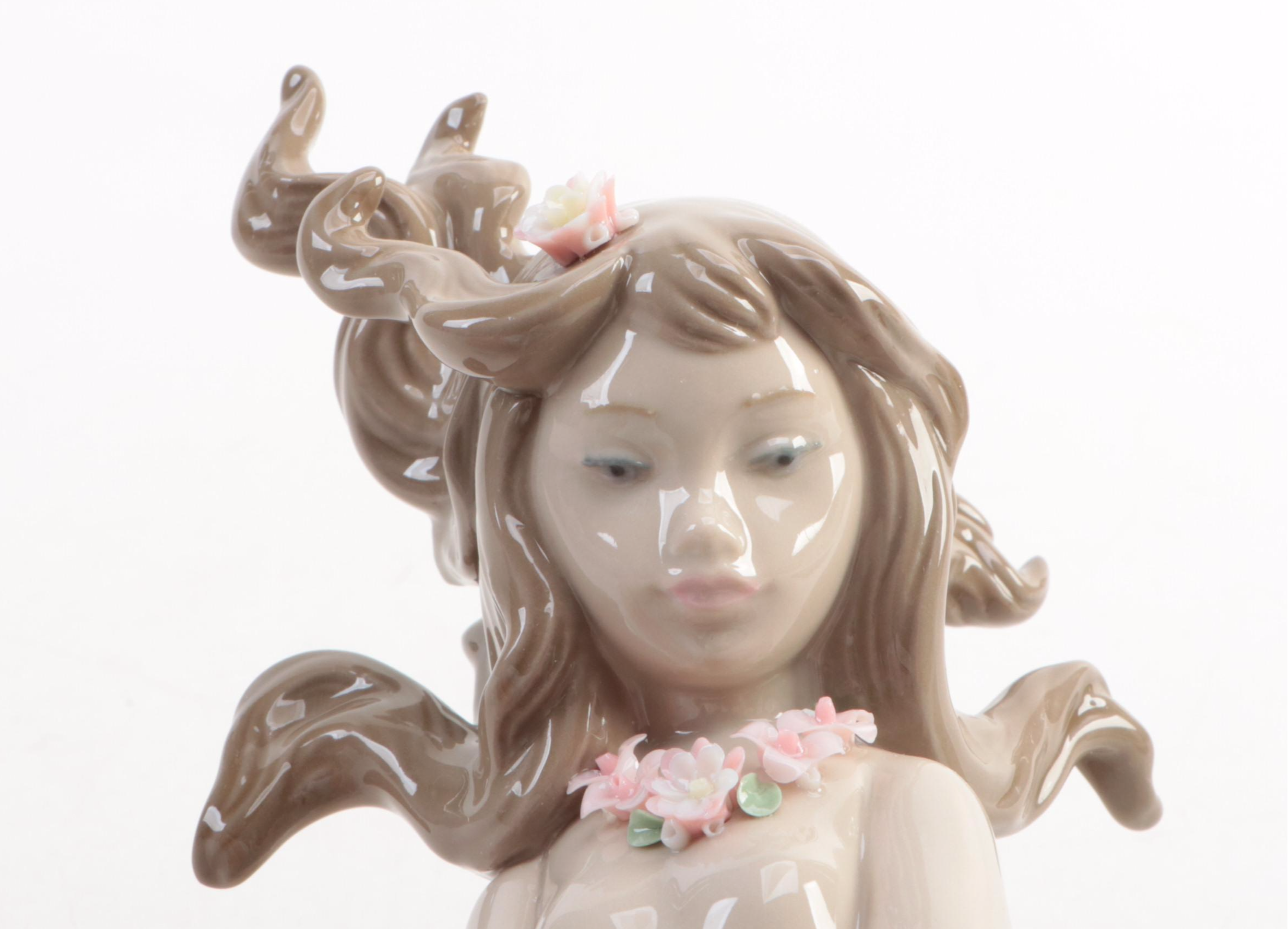 Lladró "Mirage" Porcelain Mermaid Figurine Designed by José Puche