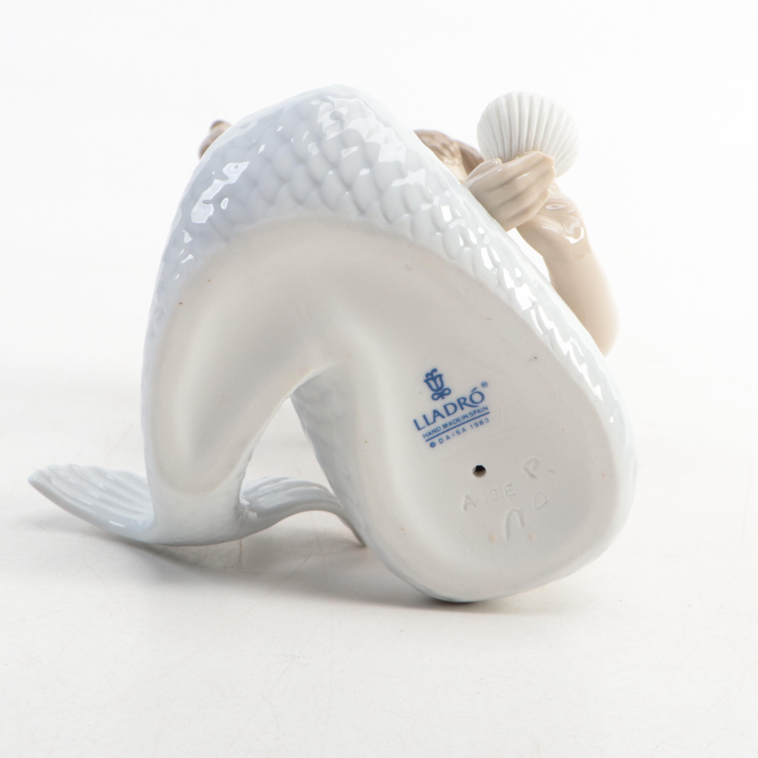Lladró "Mirage" Porcelain Mermaid Figurine Designed by José Puche